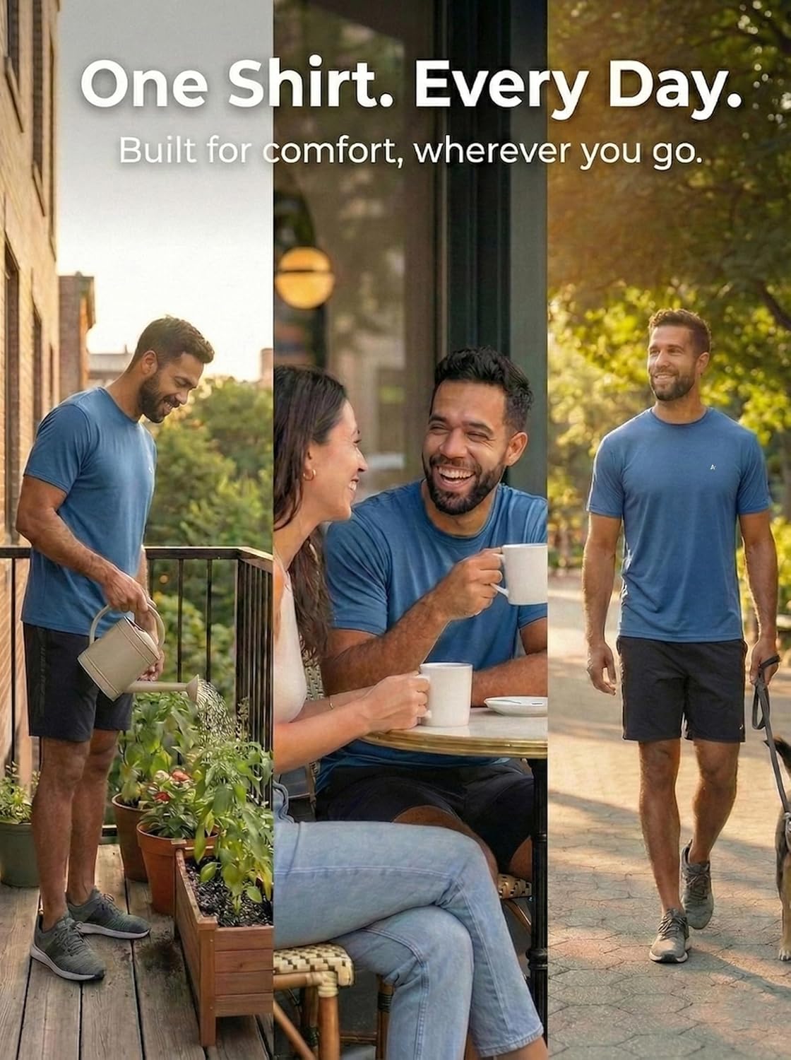 Arctic Cool Men’s Crew Neck Instant Cooling Moisture Wicking Performance UPF 50+ Short Sleeve Workout Shirt - Image 8