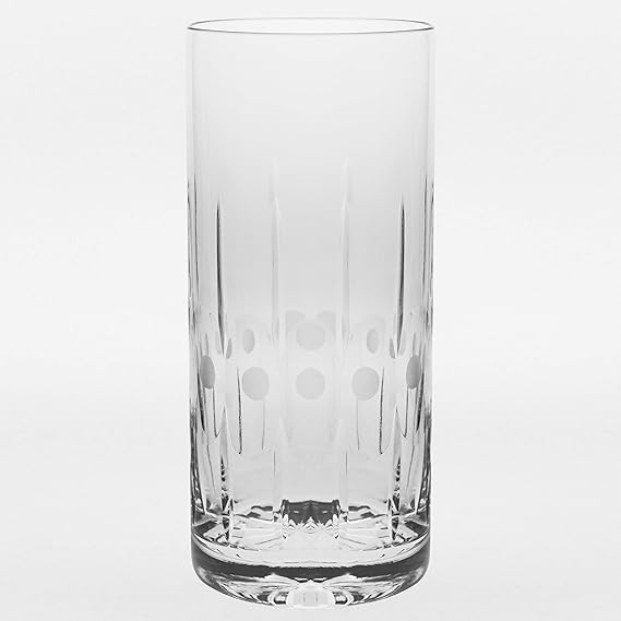 Crystal Highball Tumbler Glass Set of 6 HB Tumblers