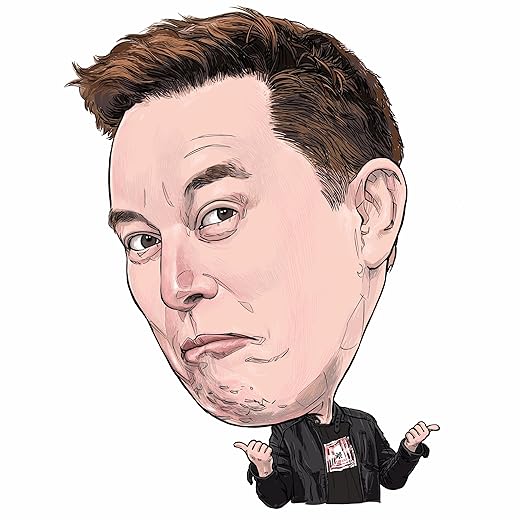 Scented Stars Elon Musk Hanging Car Air Freshener