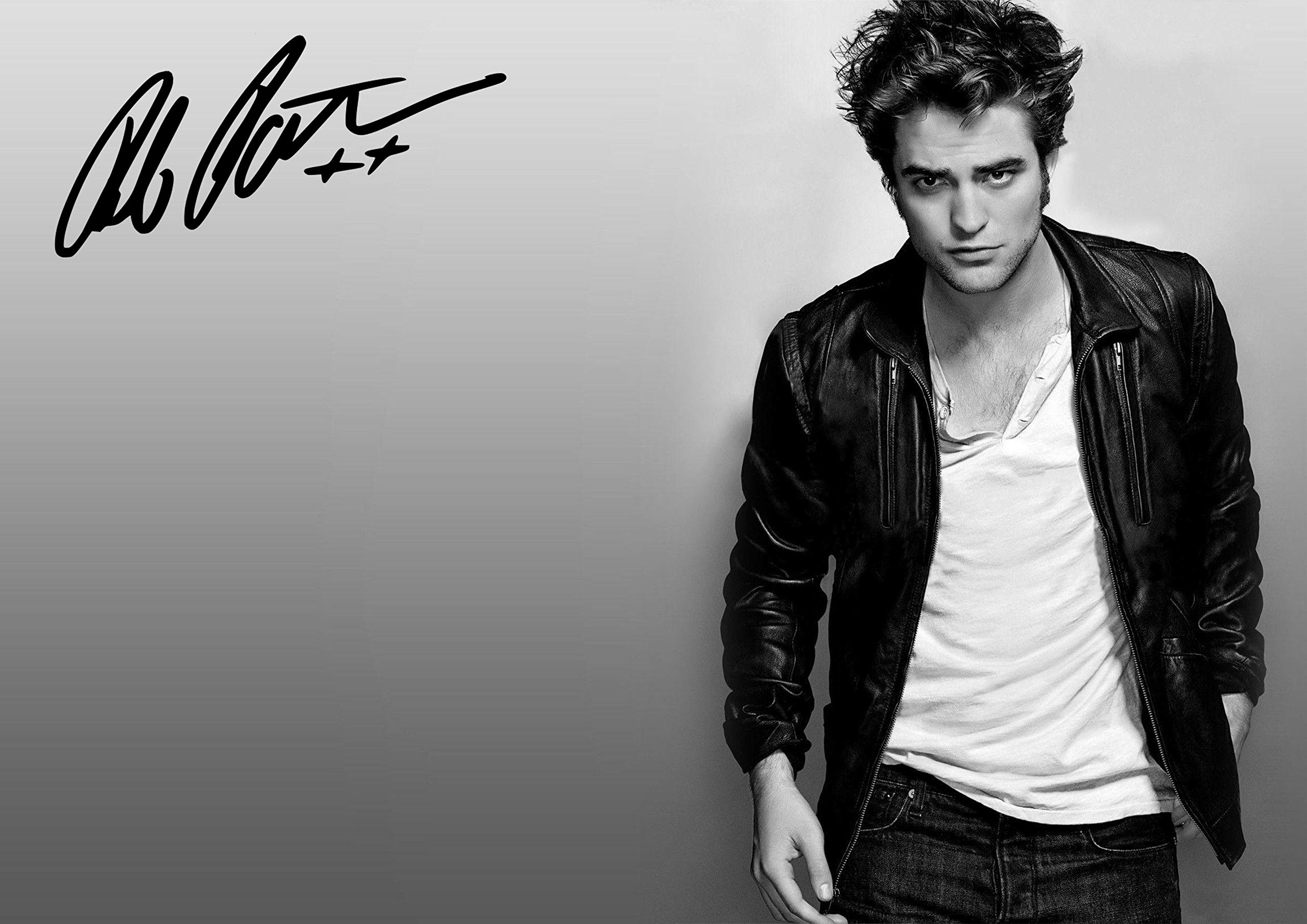 LJW Robert Pattinson Signed Poster A4