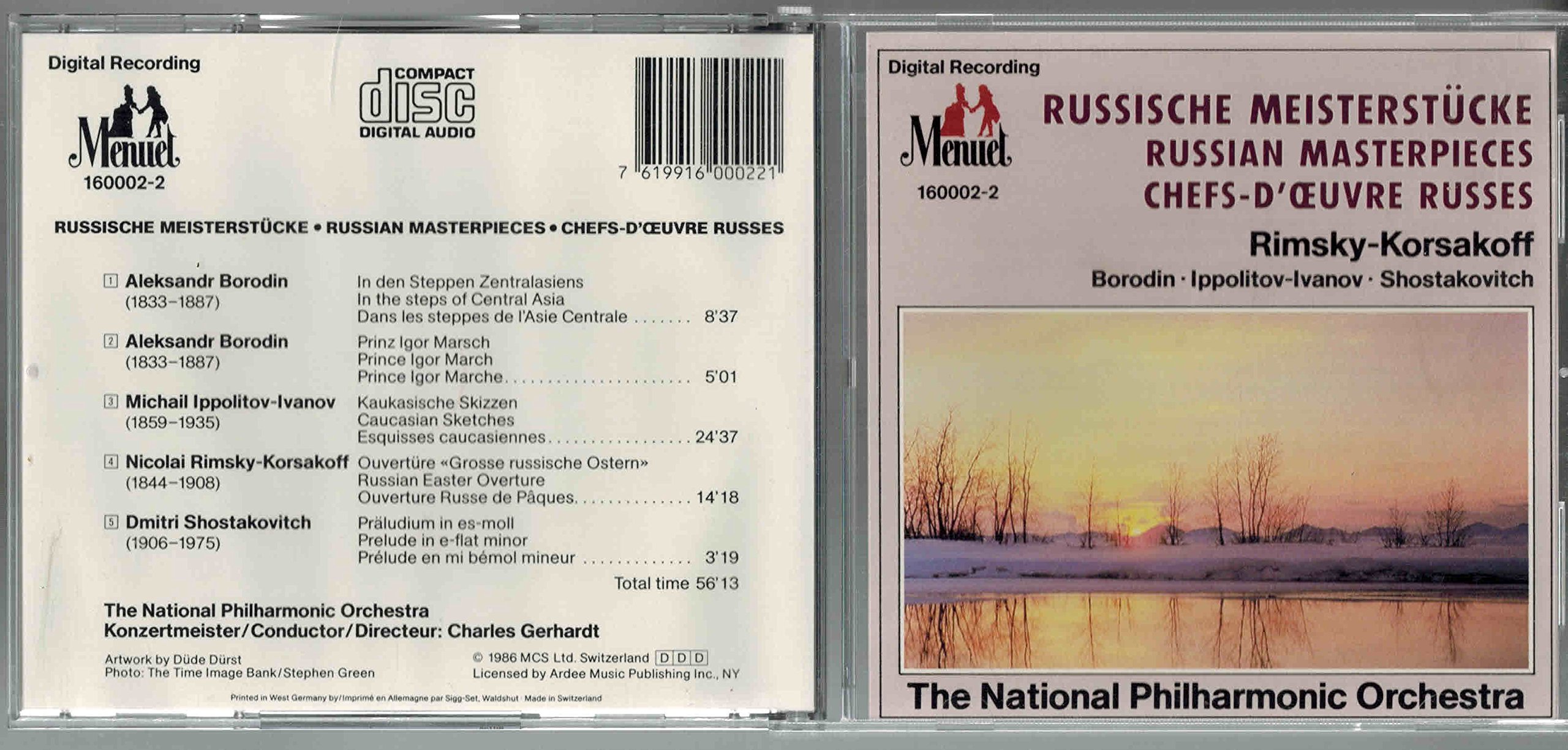 Russische Meisterstucke [Audio CD] NATIONAL PHILARMONIC ORCHESTRA / GERHARDT CHARLES