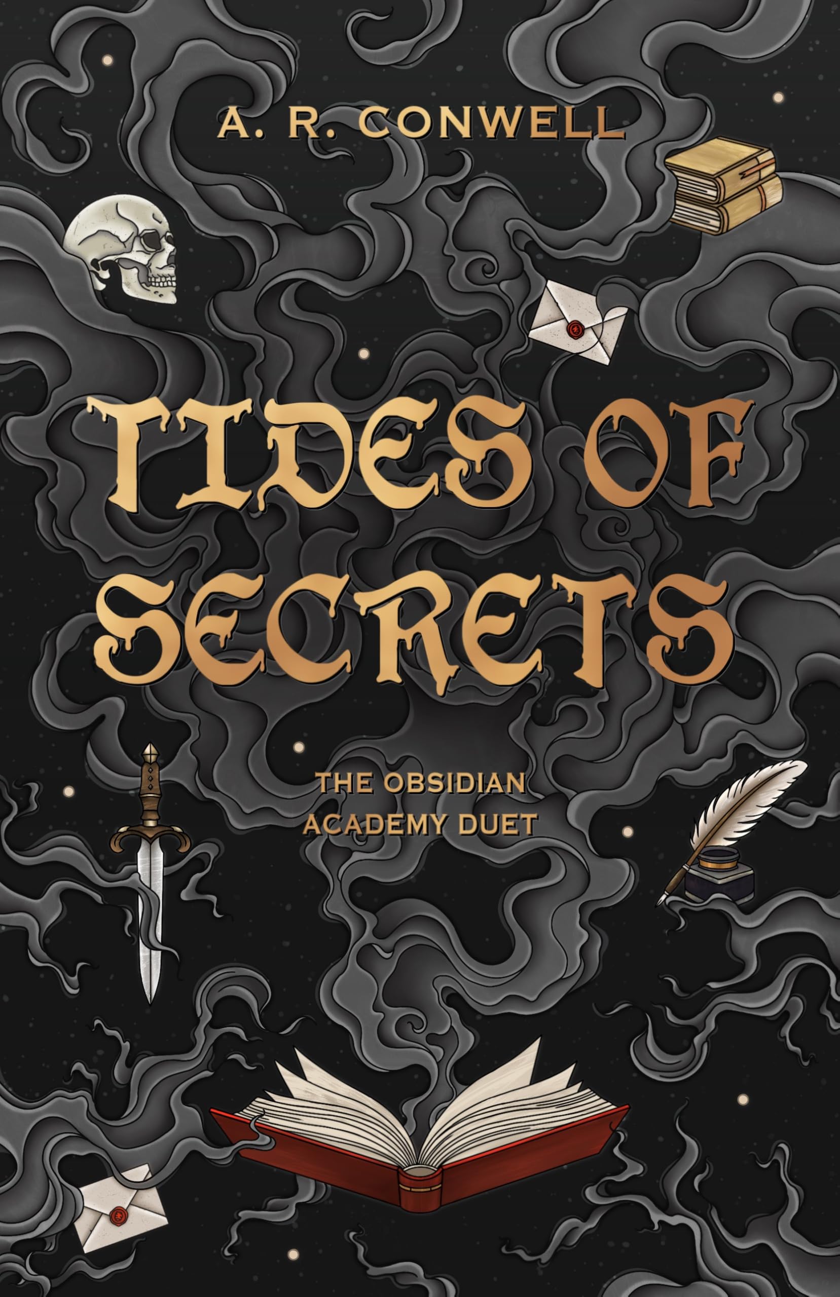Cover of Tides of Secrets (The Obsidian Academy Duet Book 2)