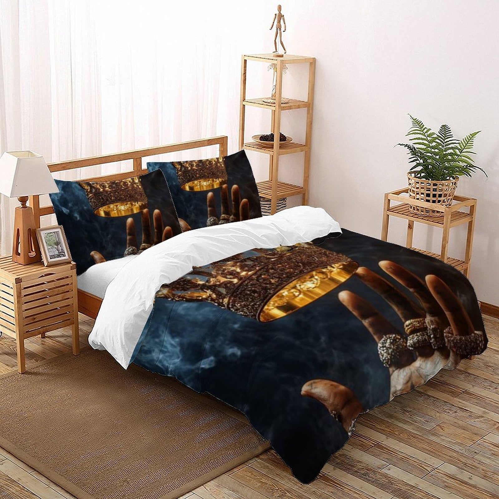 Housse de couette Animaux Land microfibre pour lit fille et suite parentale