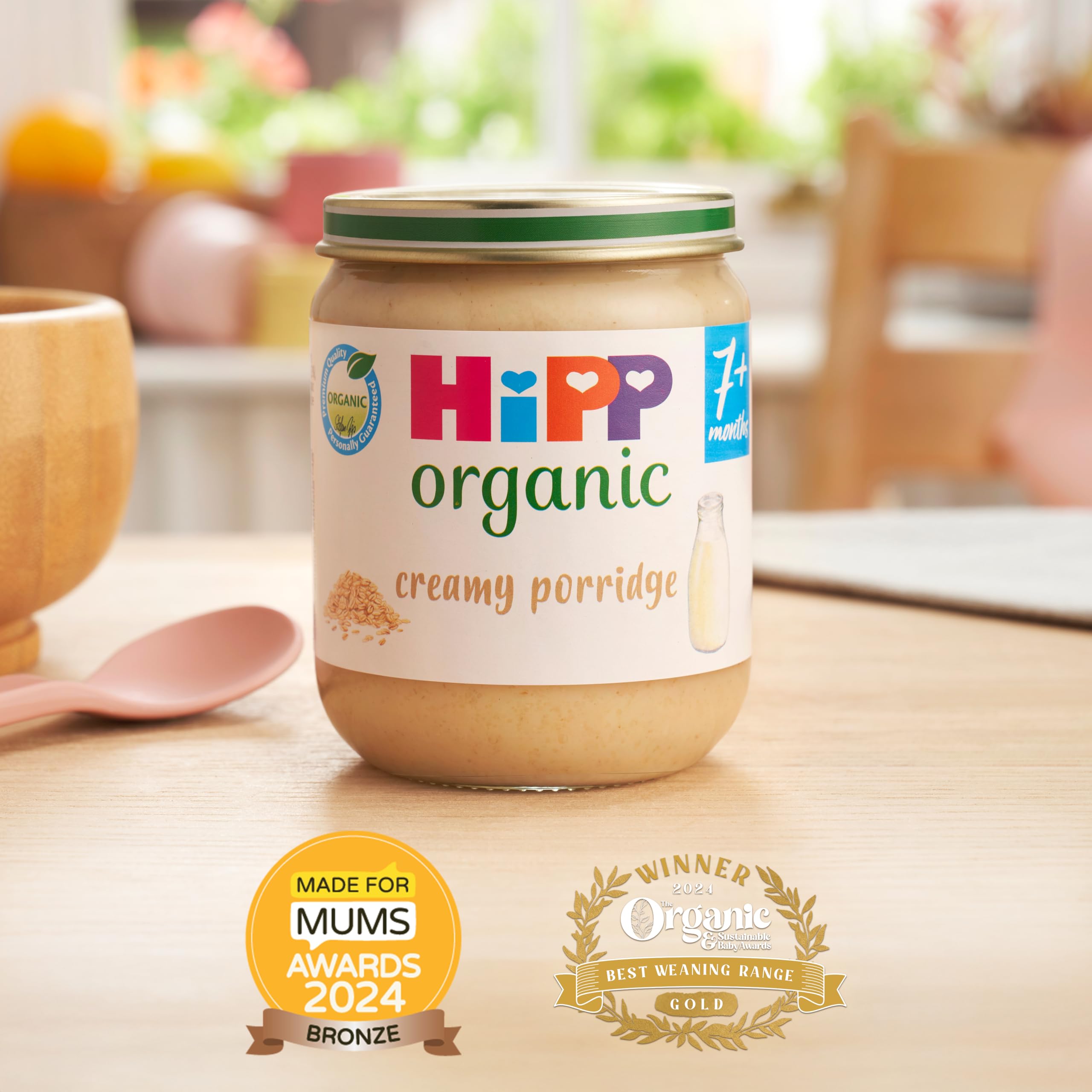 HiPP Organic Creamy Porridge Baby Food Jar 7+ Months 160g (Pack of 6) — view 2