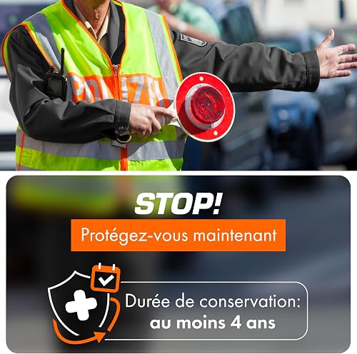 Upgrade4cars Kit di Pronto Soccorso 2026 per Auto Casa Viaggio Trekking ecc. Cassetta Medica Primo Soccorso Completo Portatile Rosso Borsa di Emergenza Completa per tutta Europa - 5