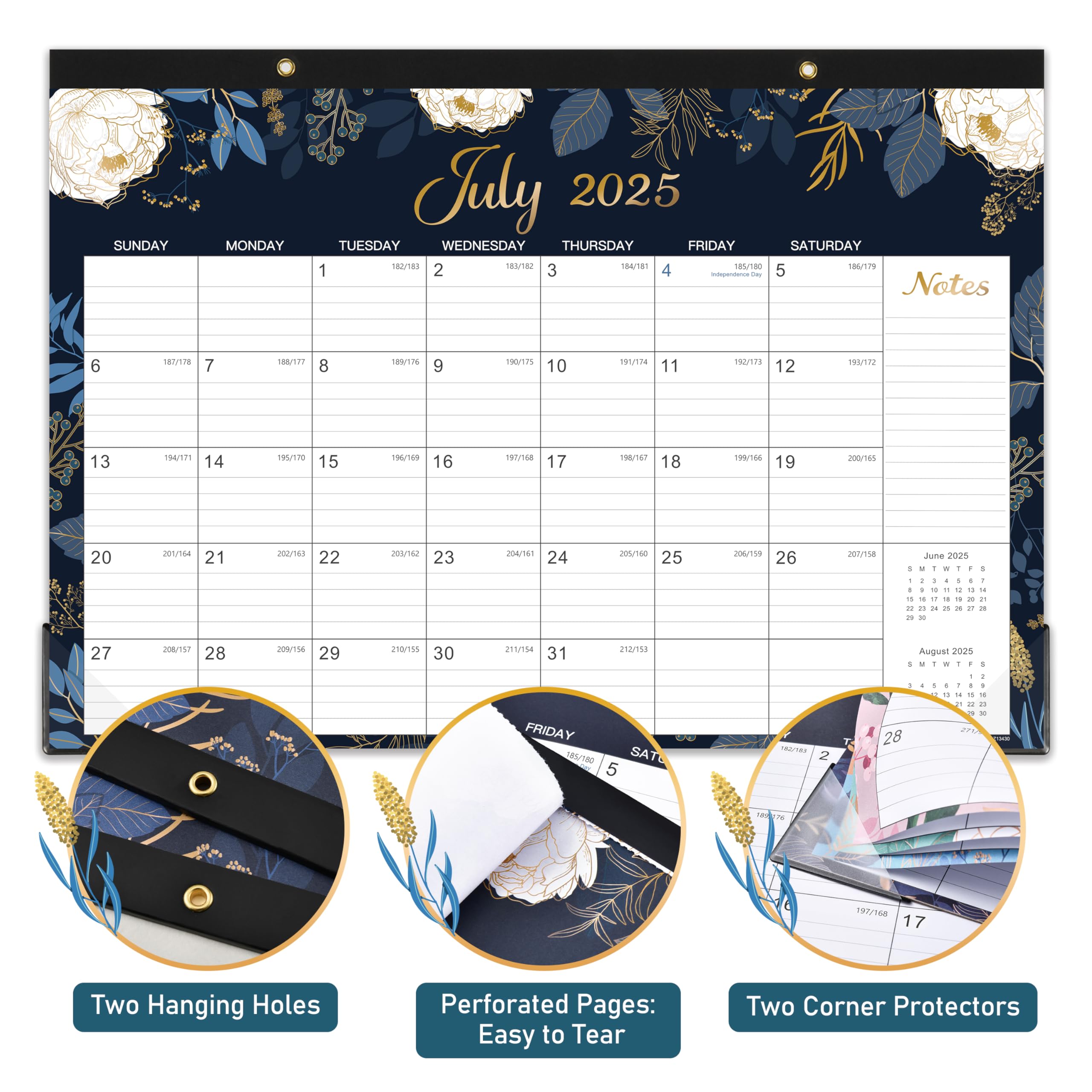 2026 Desk Calendar - 17x12 Inch Monthly Planner Pad With To-Do List & Notes