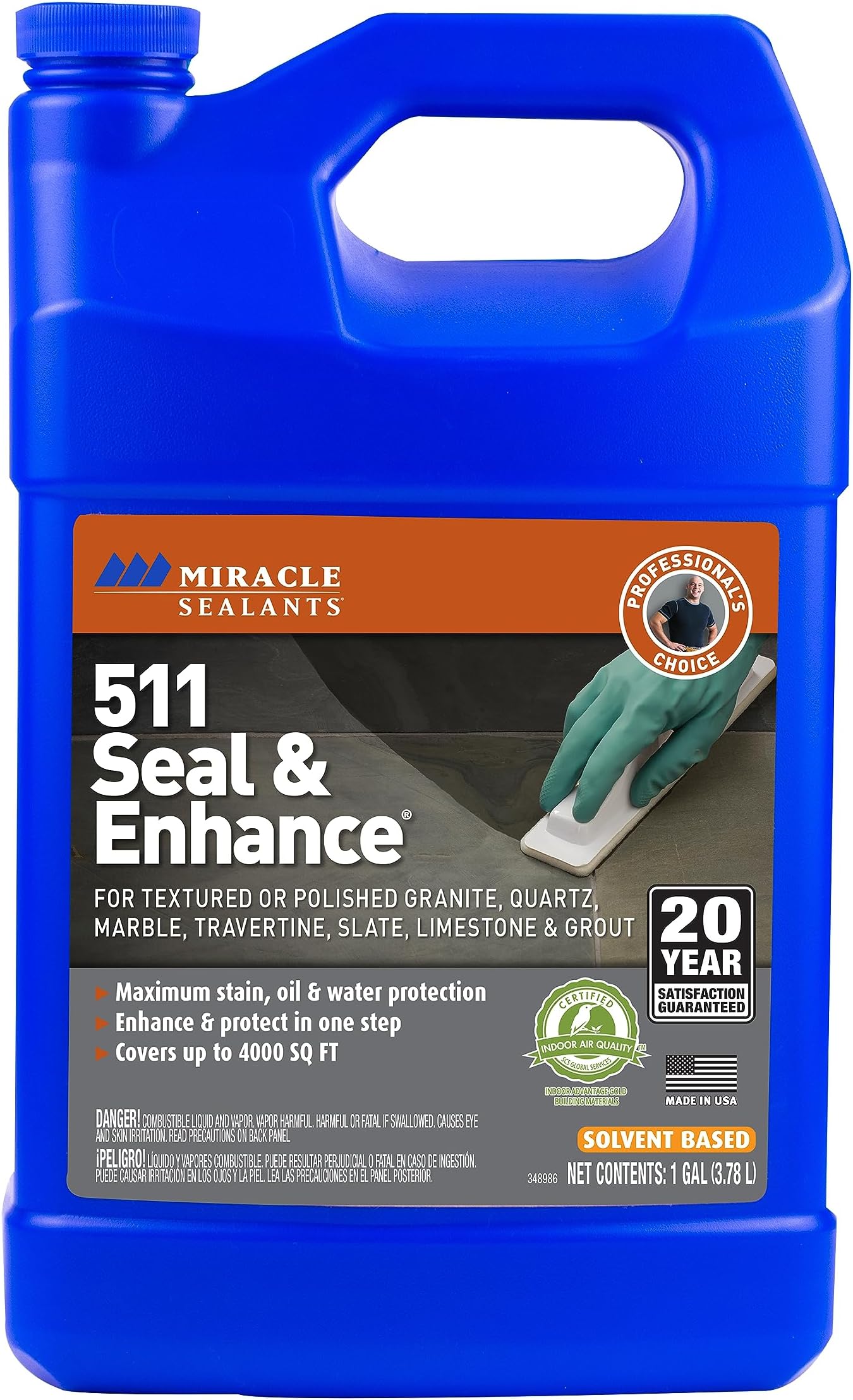 511 Seal & Enhance Premium Enhancing Sealer for Stone & Tile, Gallon