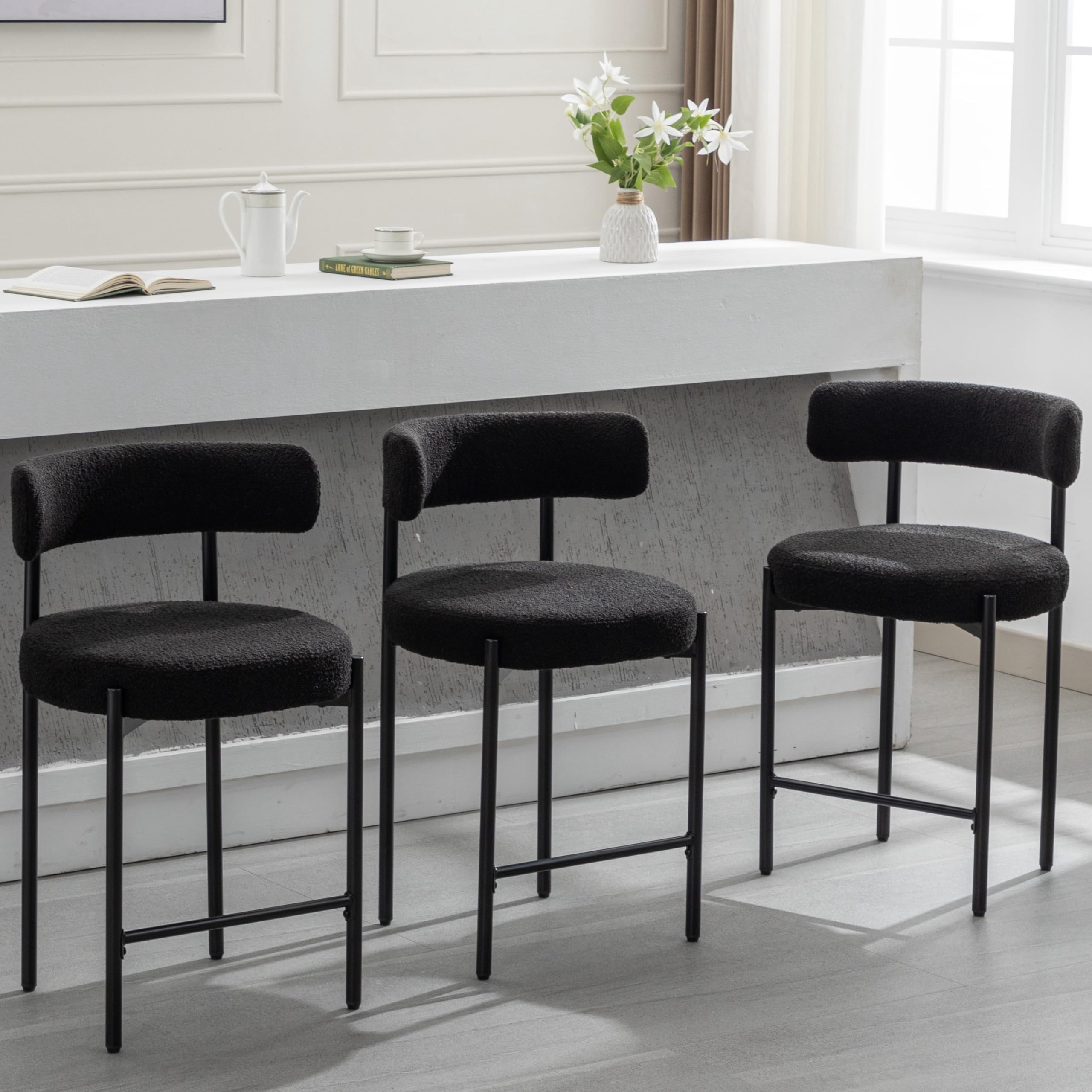 Counter Height Bar Stools 24 Black Bar Stools Set Desertcart INDIA