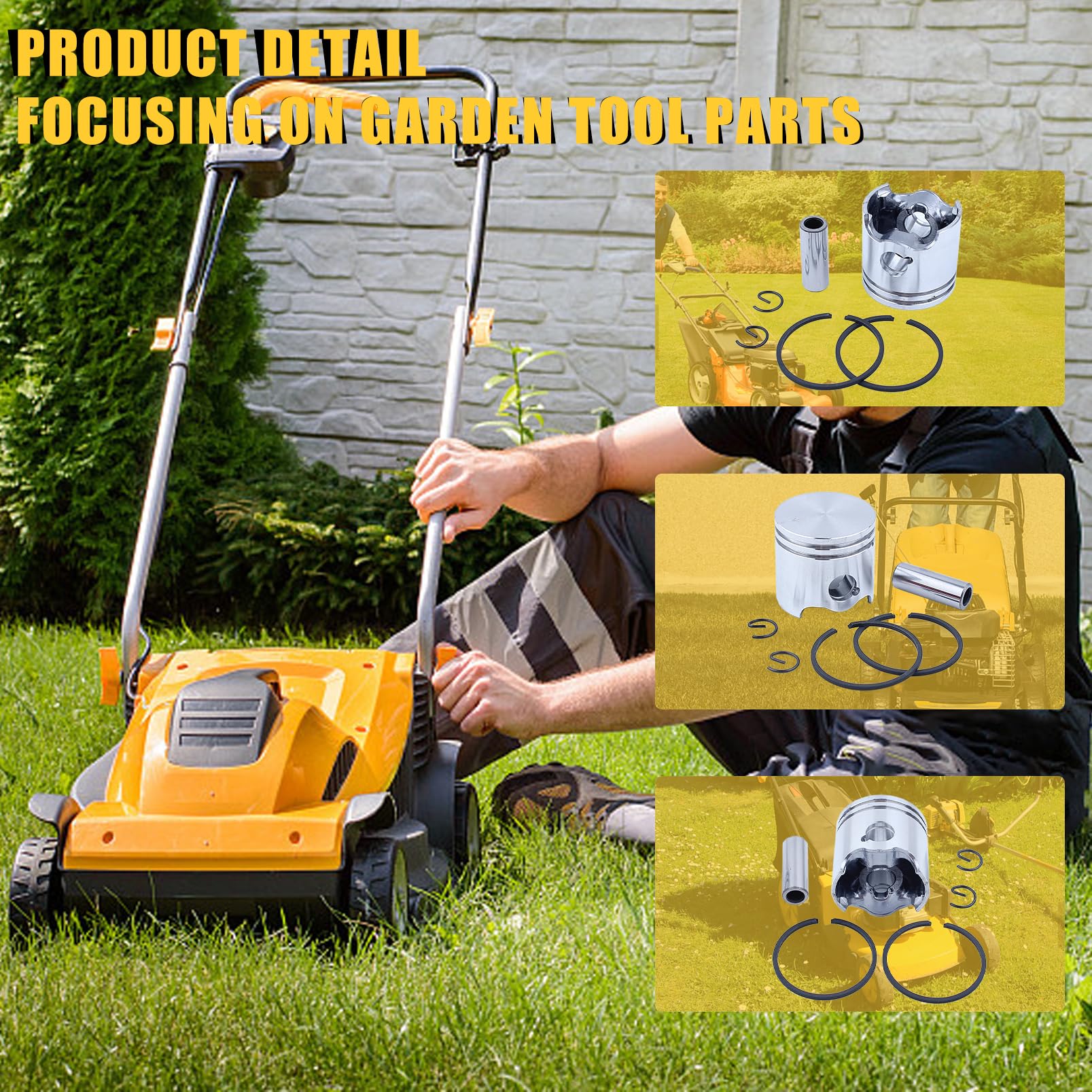 35mm Piston Rings Kit per STIHL FS120 FS120R FS300 BT120C BT121 BT121Z # 4134 030 2011 Trimmer Strimmer Brush Cutter