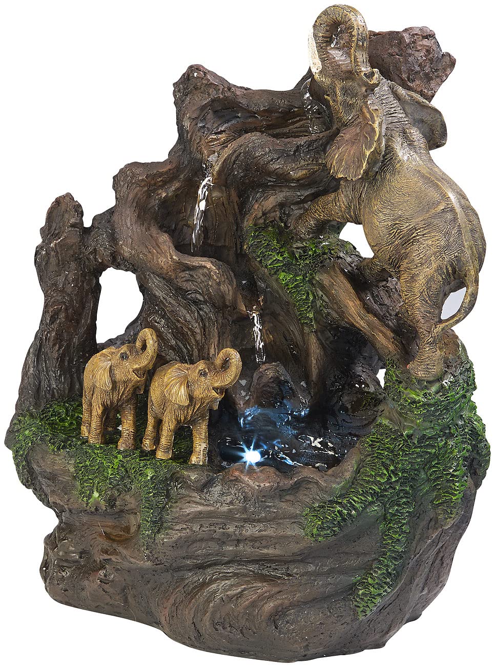 Fontaine lumineuse décorative Éléphants Infactory