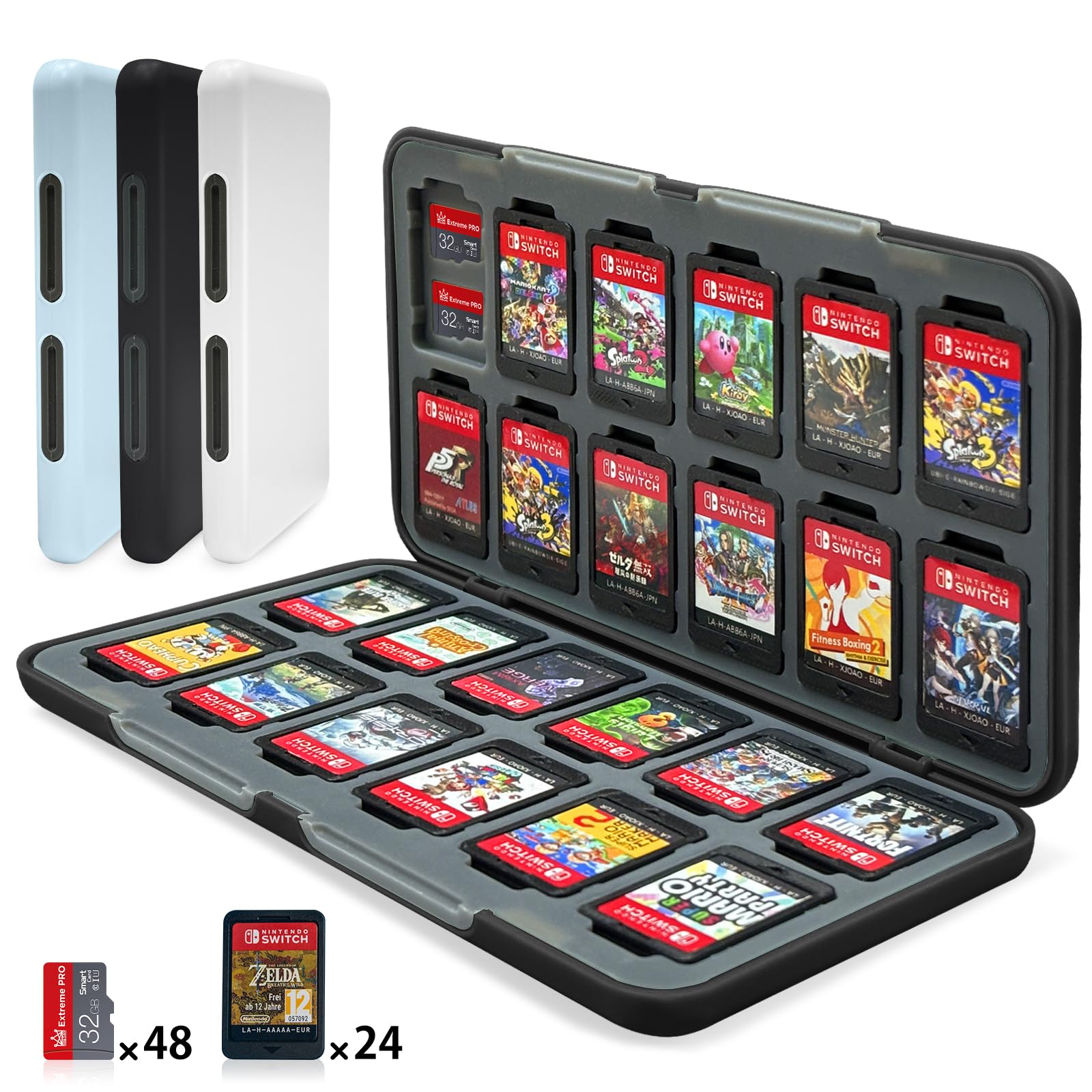 Nintendo Switch + マイクロsdカード2枚 + ハードケース Nintendo Switch + マイクロsdカード2枚 + ハードケース Switch カード