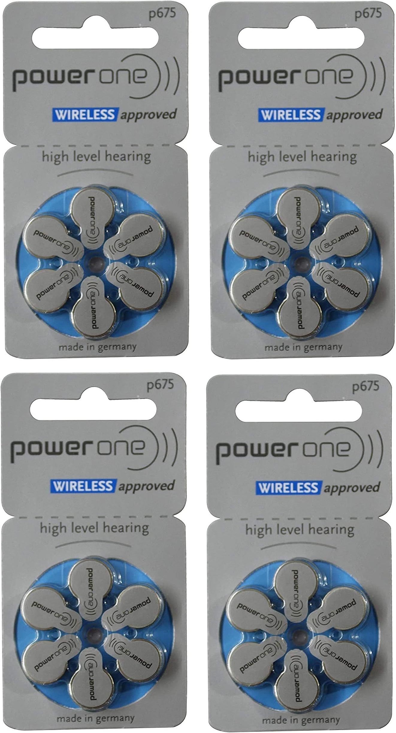Power One P675 Hearing Aid Battery (6X4 Pack) 24 Nos