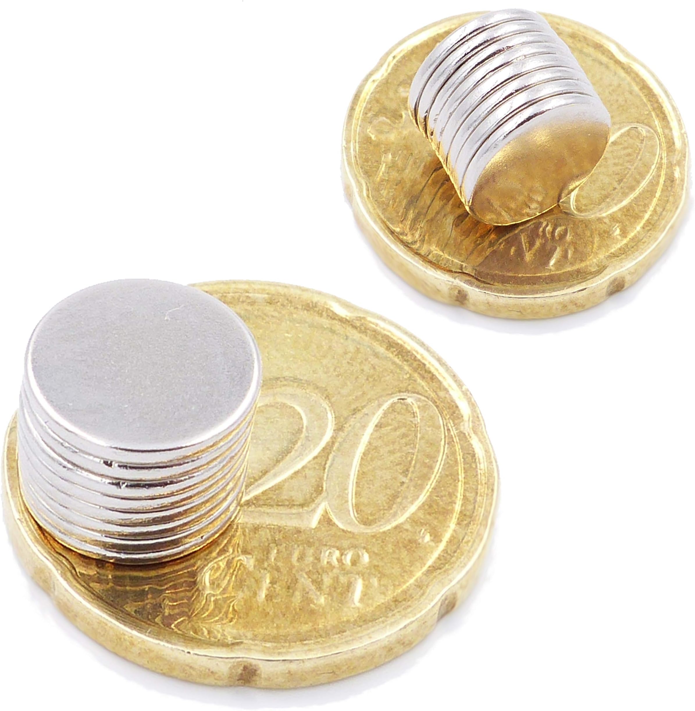 Brudazon | 20 Mini Disc Magneten 10x3mm | N52 sterkste niveau - Neodymium Magneten super sterk | Power Magnet for Model Making, Photo, Whiteboard, Refrigerator, Crafting | klein, rond & extra sterk