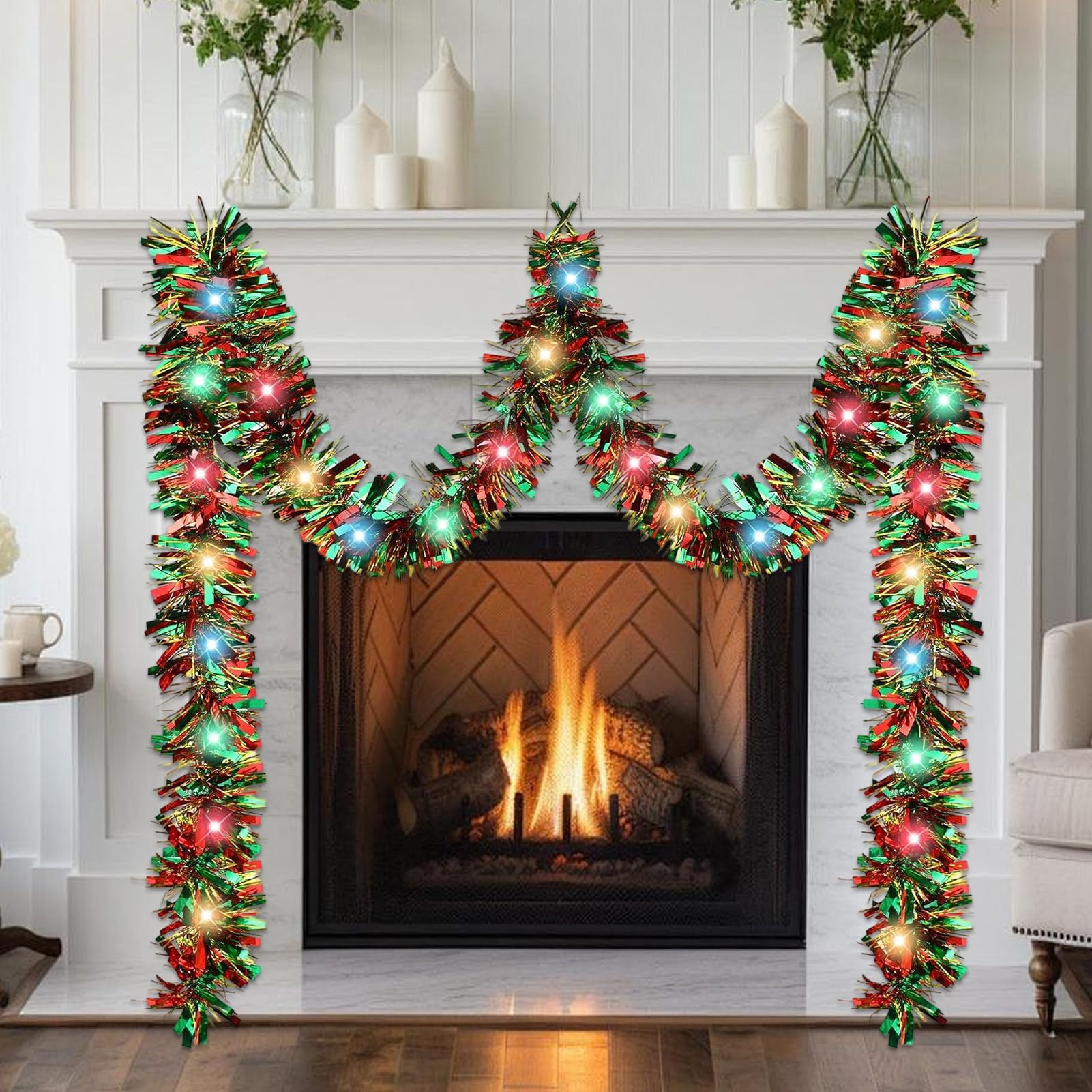 Guirnalda De Espumillón Para Árbol De Navidad Reutilizable Moldeable