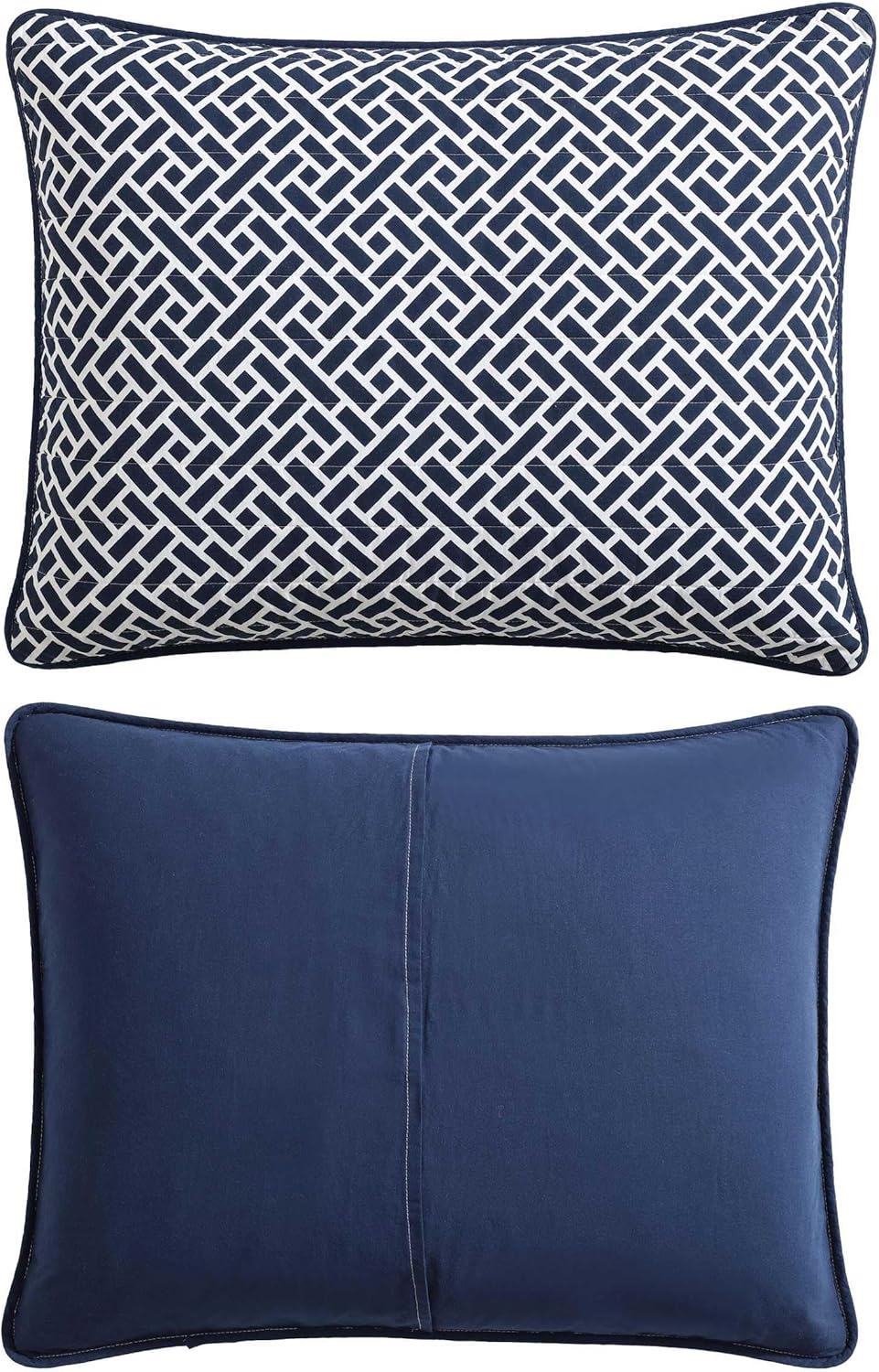 Nautica - Quilt Set, Soft Bedding with Matching Shams, Rounded Corner, Reversible Design (Lockridge Navy, Full/Queen) - Image 9