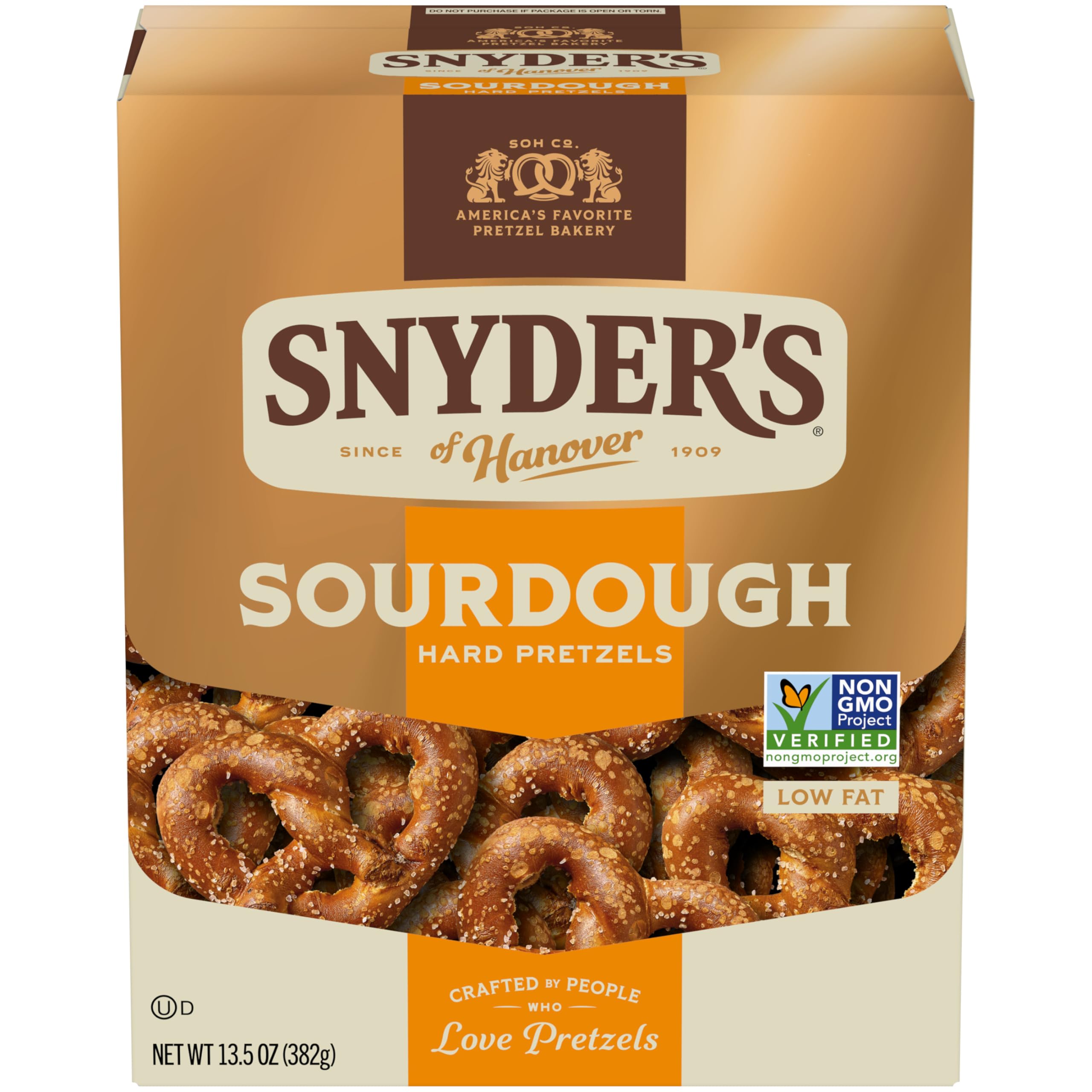 Snyder's of Hanover Pretzels, Sourdough Hard Pretzels, 13.5 Oz Box