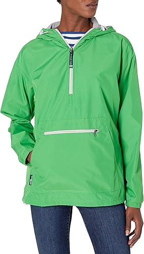 Charles River Apparel Para mujer Chamarra contra viento - Verde -