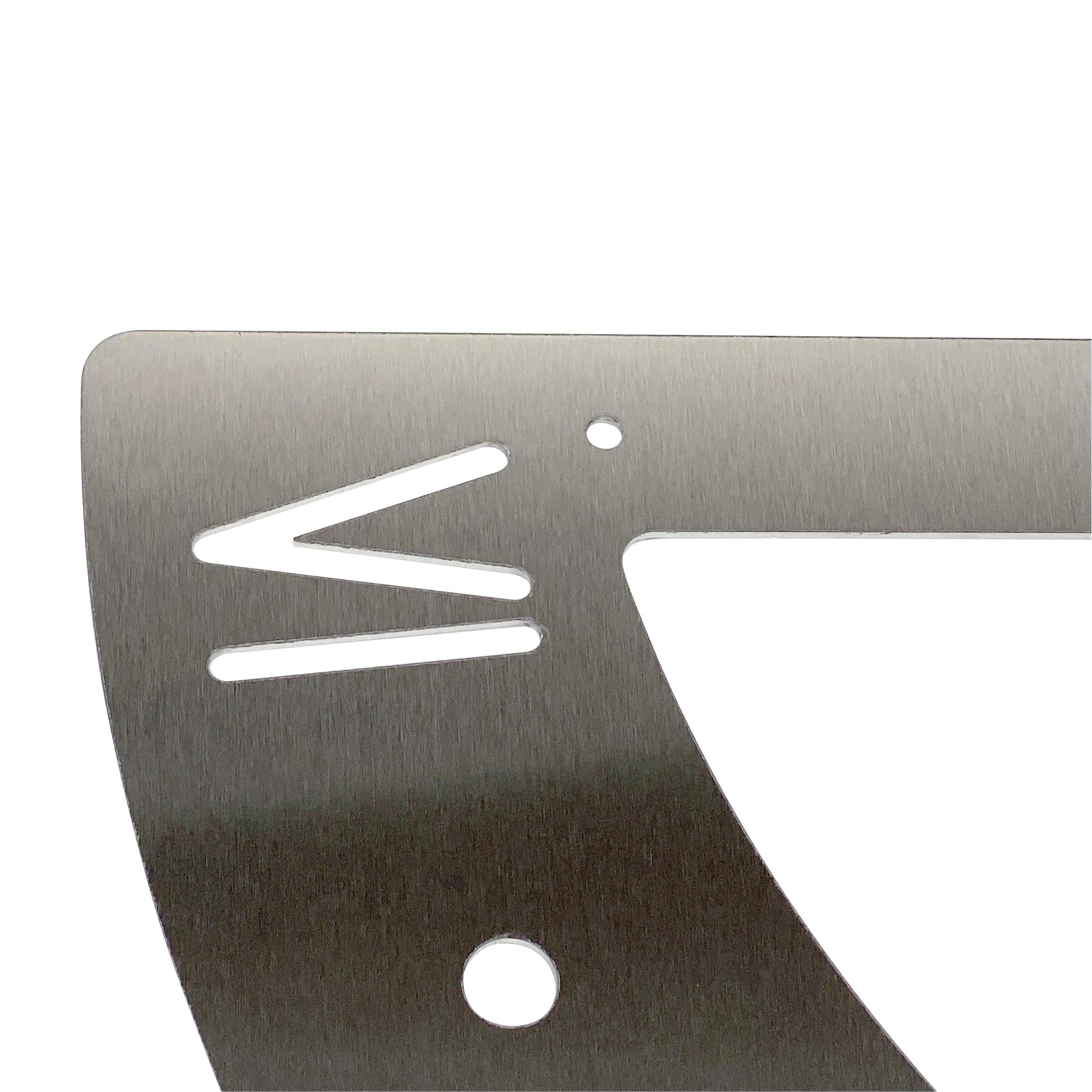 DanDiBo Reloj solar de acero inoxidable para la pared, 70 cm, inoxidable, 96206, orientable, resistente a la intemperie, reloj de jardín moderno de metal