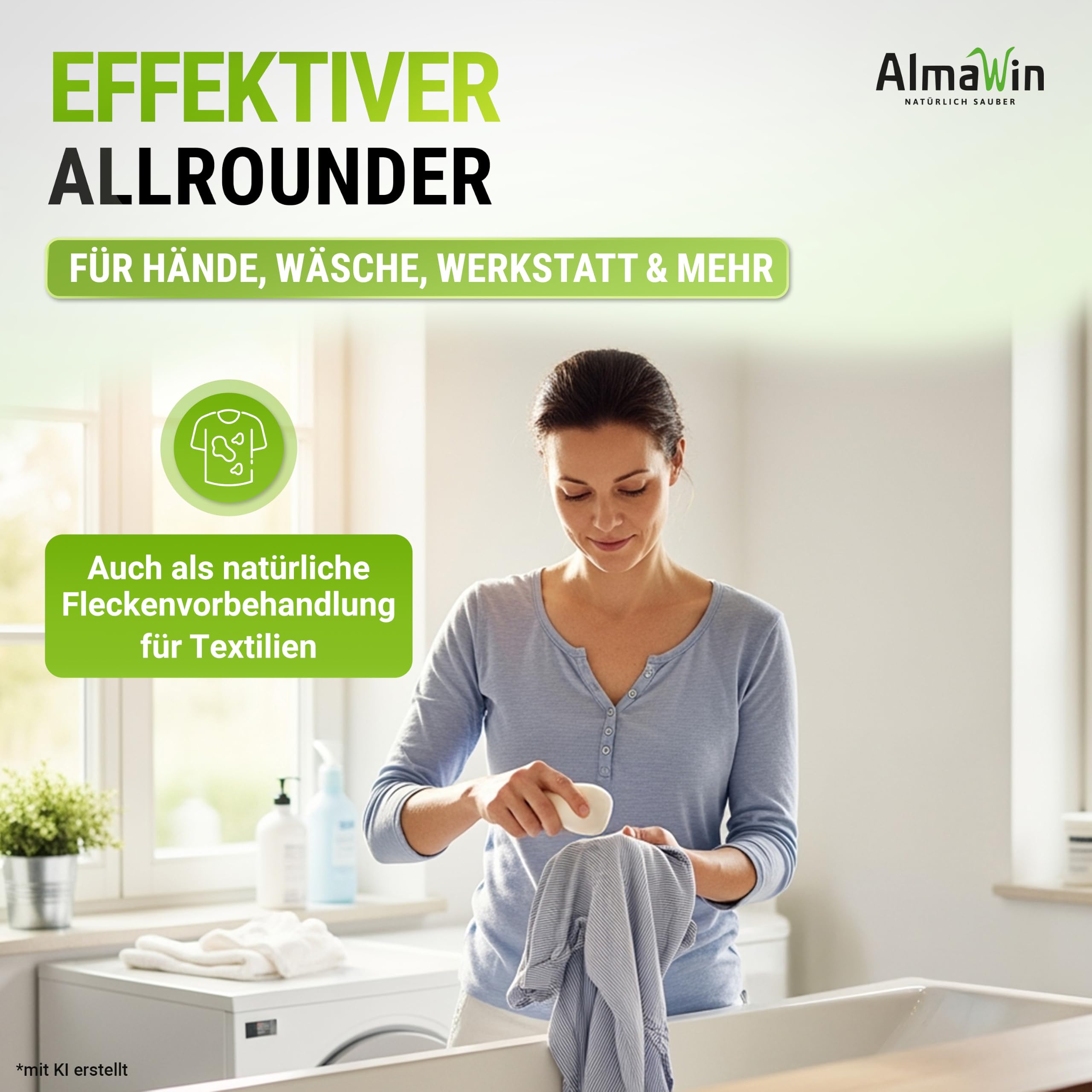 AlmaWin® Kernseife mit zartem Zitronenduft [24x 100g] - Stückseife für sanfte Hautreinigung - Vegane Seife Bio für gründliche Reinigung in Haushalt & Werkstatt - Kernseife Zitrone, Seife