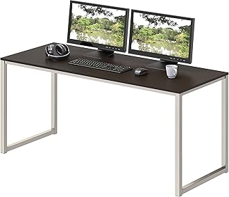 SHW Mission 48-Inch Home Office Computer Desk, Espresso