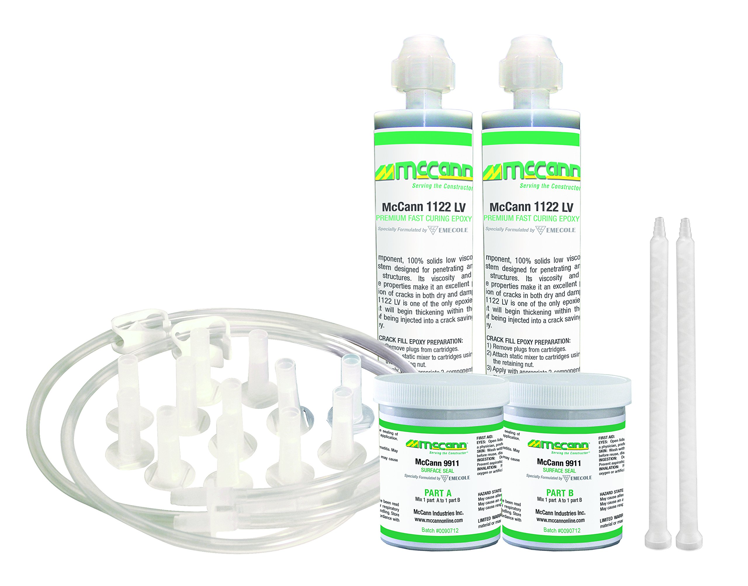 Basement Wall Crack Repair Kit, 5-10 ft, Epoxy