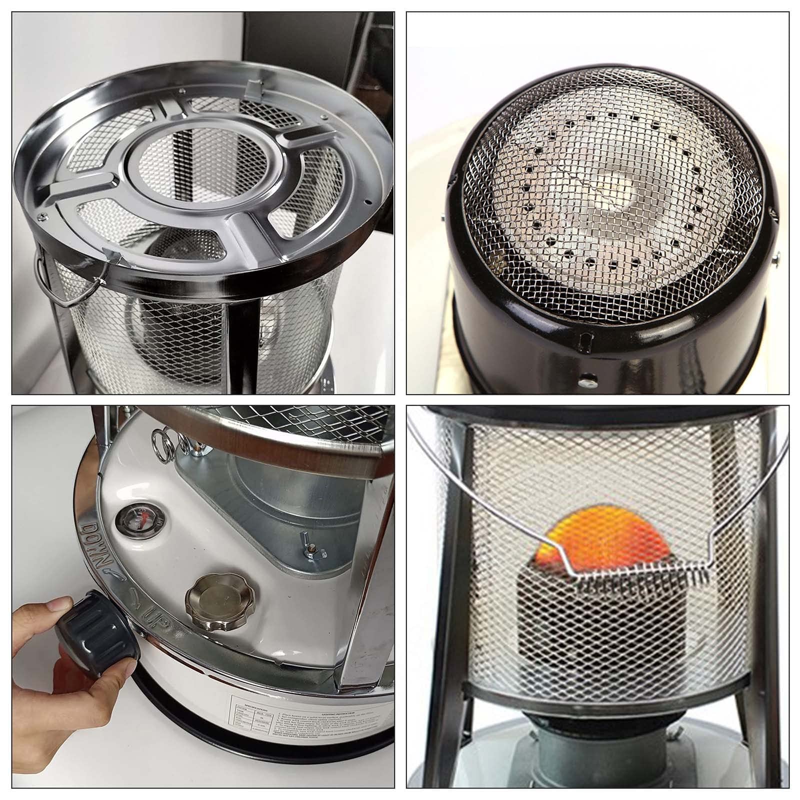 Estufa De Queroseno Interiores, Calentador De Queroseno Portátiles, Quemador De Queroseno con Mecha, Calentadores De Parafina para Acampar Al Aire Libre, Tiendas, Cocinar,6Lwhite