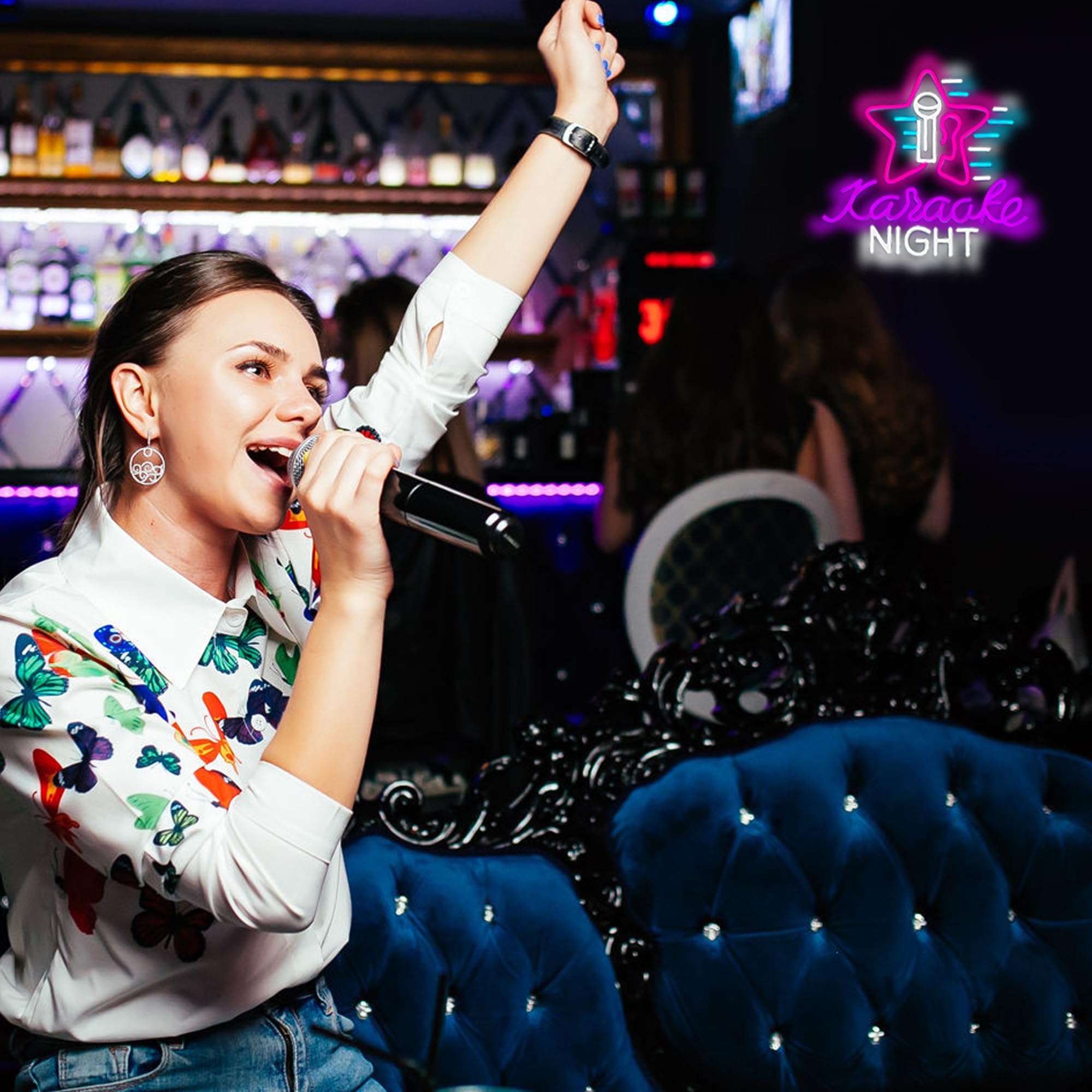 ネオンサインNEON SIGN ネオンライト クラブ カラオケ インテリア Amazon.co.jp: 【LED2wayデザインライト】カラオケ カラオケ店