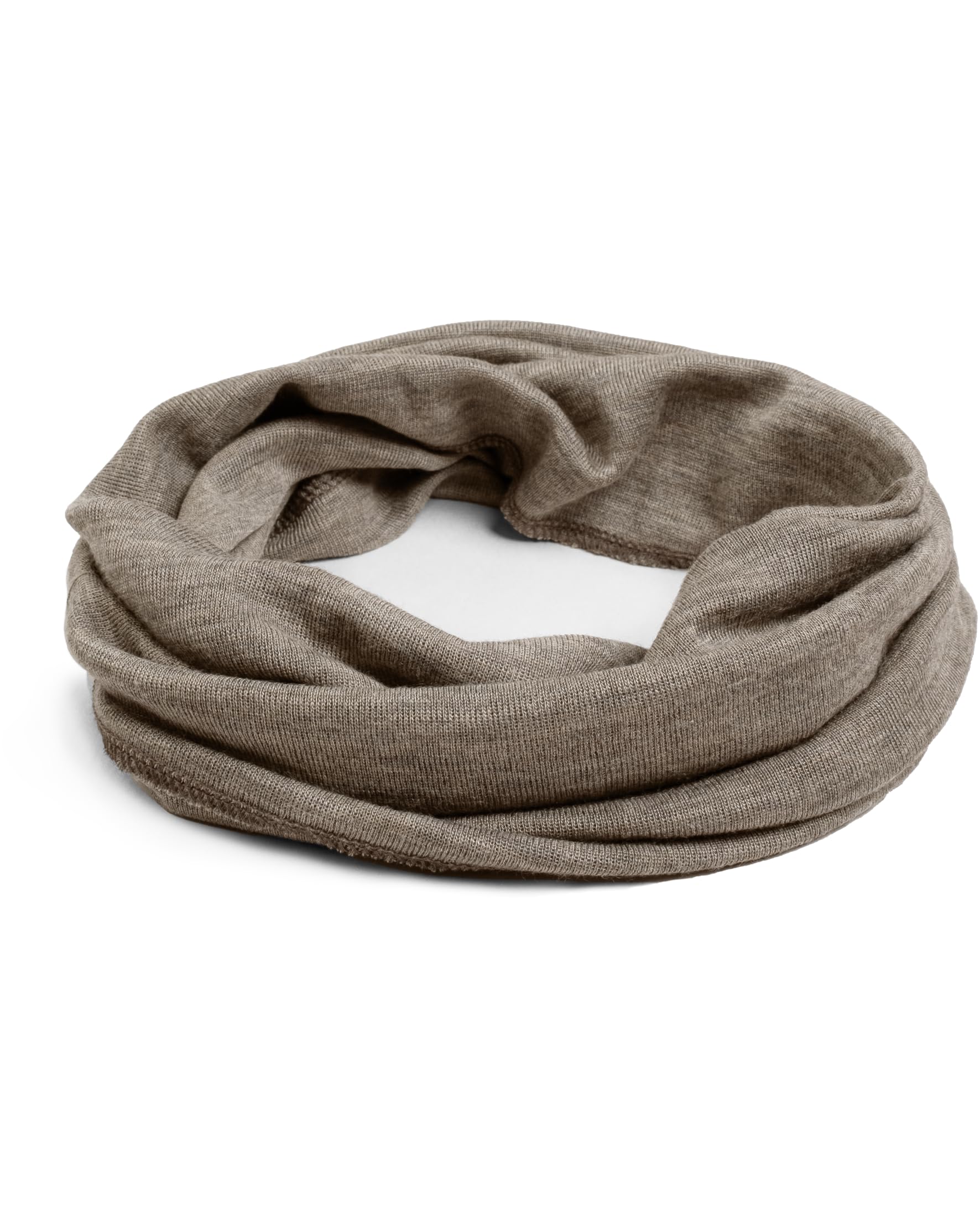 Engel Natural Tube Scarf 70% Wool 30% Silk for Men and Women, walnut, One Size