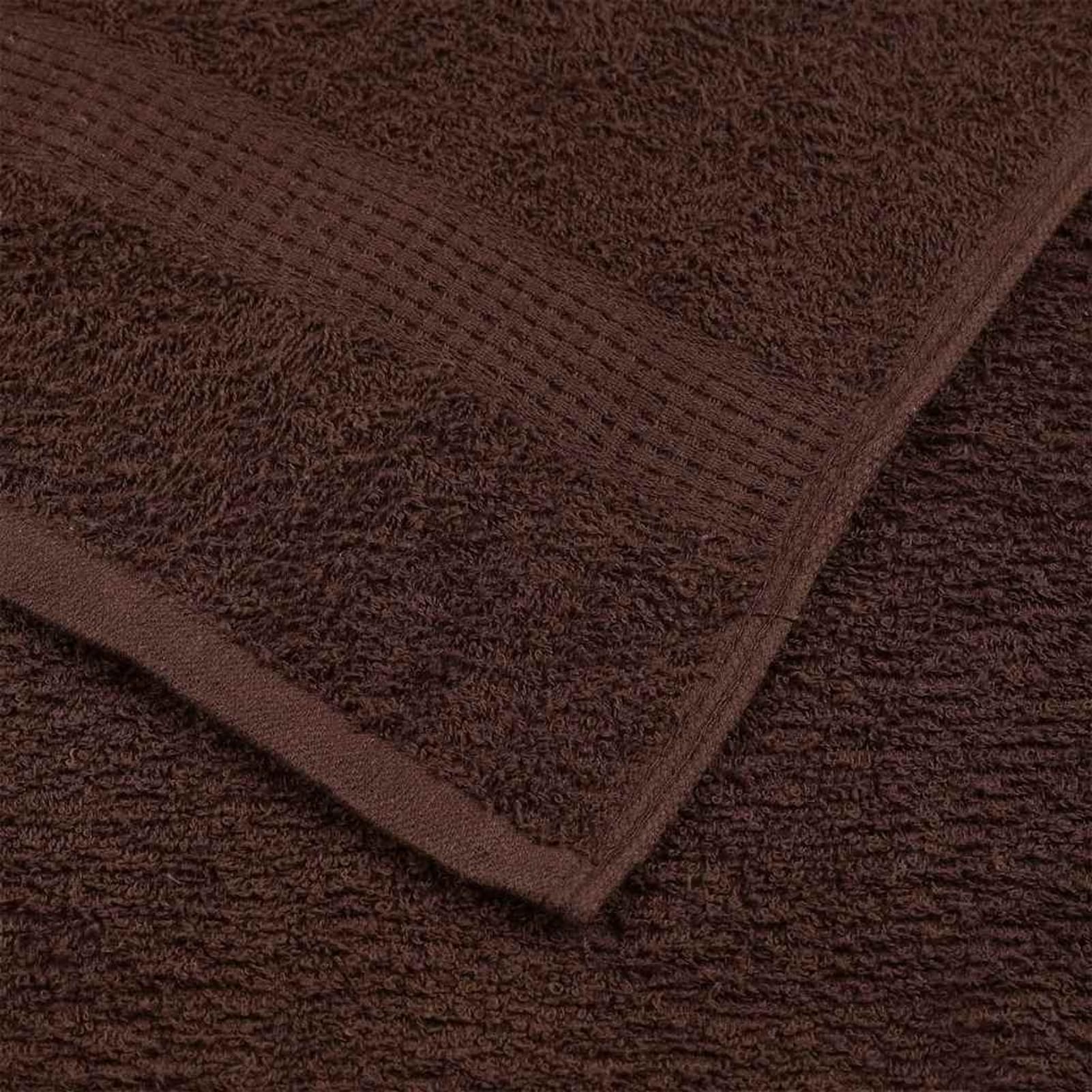 Asciugamani per Ospiti FROGN 10 pz Marrone 30x50 cm 360 g/m2