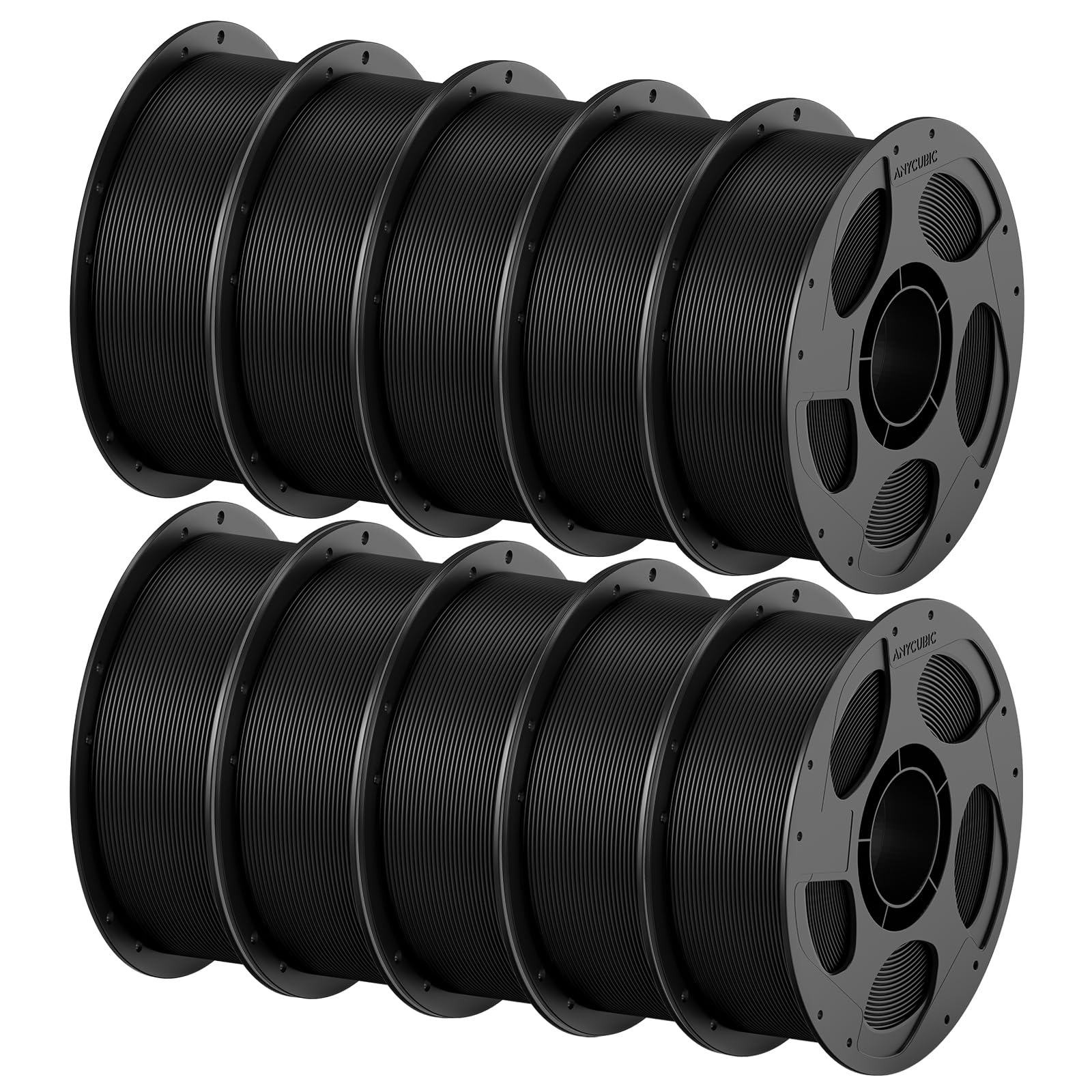 ANYCUBIC PETG Filament do drukarki 3D, filament 3D ze zdejmowaną szpulą, 10 kg, czarny