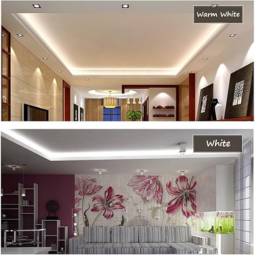 Miniatura 6 de White Color LED Strip Light, AC 110-120V FlexibleWaterproofMulti-Modes FunctionDimmable SMD5050 LED Rope Light with Remote for HomeOfficeBuilding