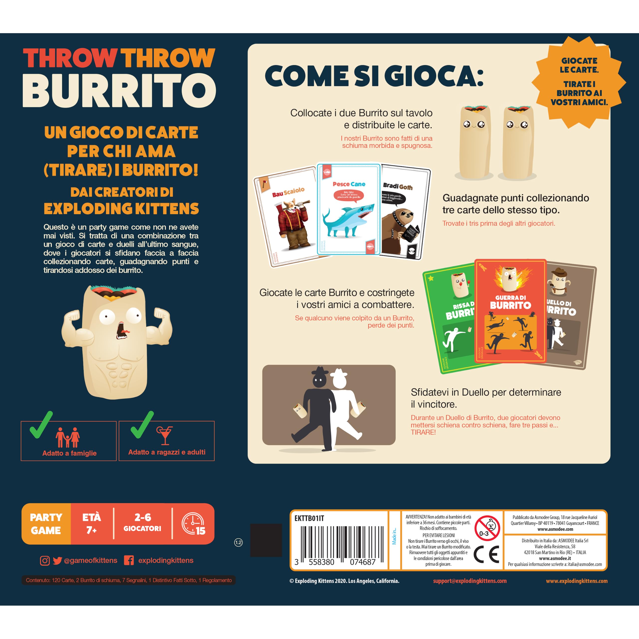 Asmodee Jeté de lit Burrito – Gioco da tavolo Edizione in Italiano (8535 Asmodee Italia) - Version Italienne