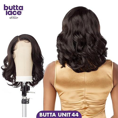 Miniatura 4 de Sensationnel Butta - Pelucas de encaje frontal  Butta Unit 44 extra ancha 5 pulgadas de profundidad peluca sintética predepilada HD encaje con pelo