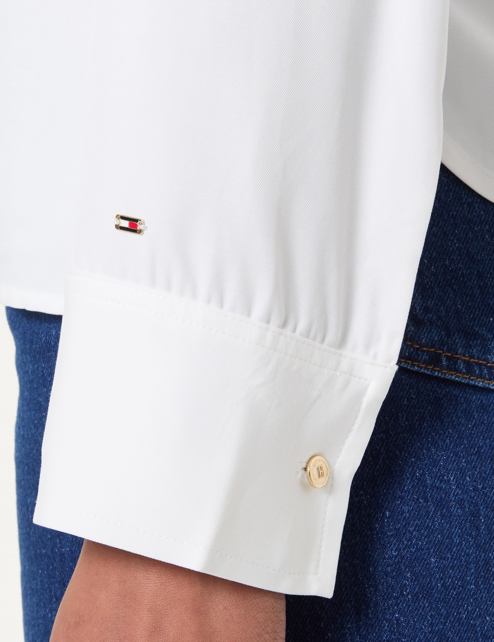 Tommy Hilfiger Damen Bluse Relaxed mit Schlitz