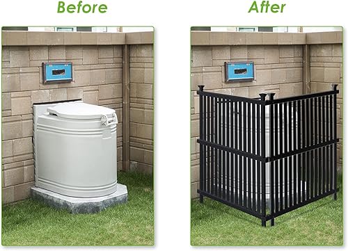 Miniatura 4 de Paneles de valla de vinilo, 2 unidades de valla de privacidad para piquetes al aire libre, 2 paneles de valla de PVC blanco, 48 pulgadas de alto x