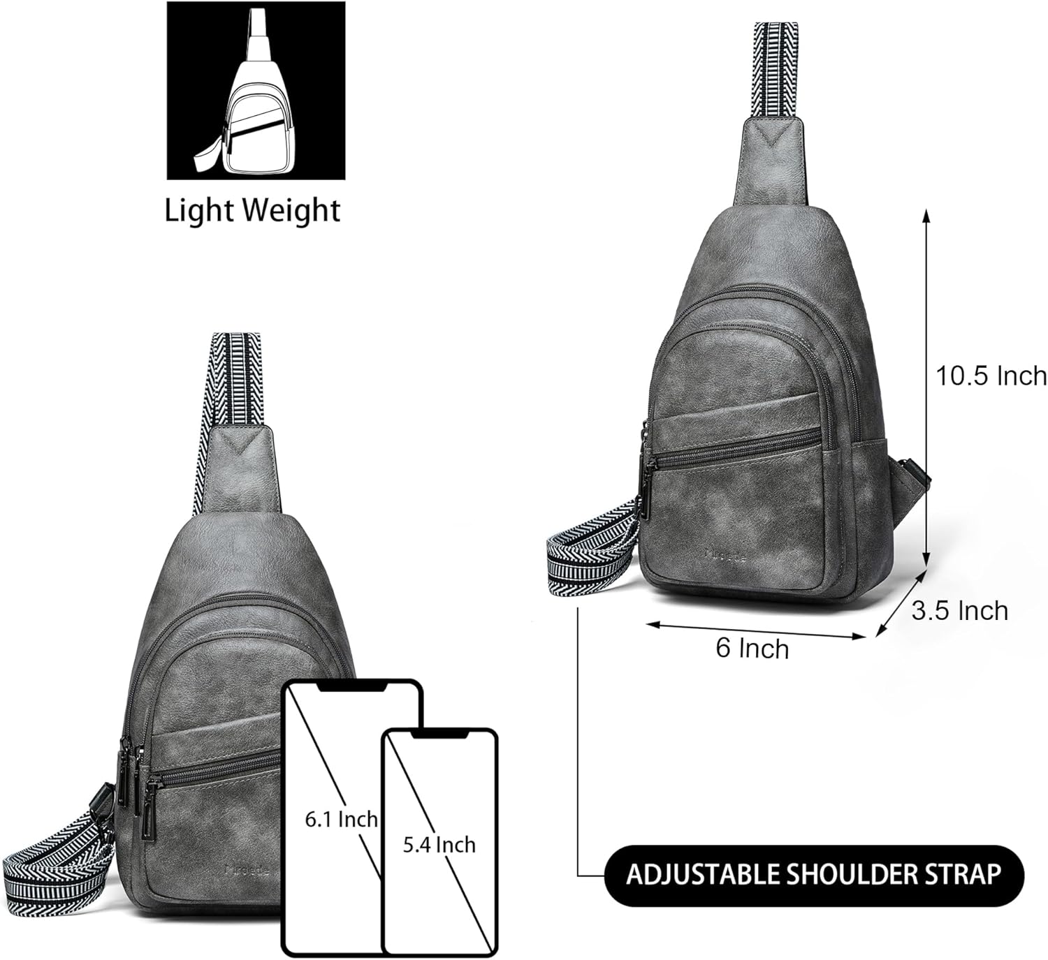 Sling Bag Crossbody Bags for Women Small Cross Body Bag Fanny Packs Chest Sling Purse for Daily Travel Leisure Sport - Image 3