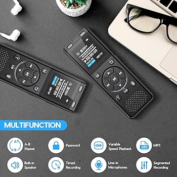 [大幅減額！]Digital Power Recorder MPR-601W Amazon.com: 96GB Digital Voice Recorder One Click, HD