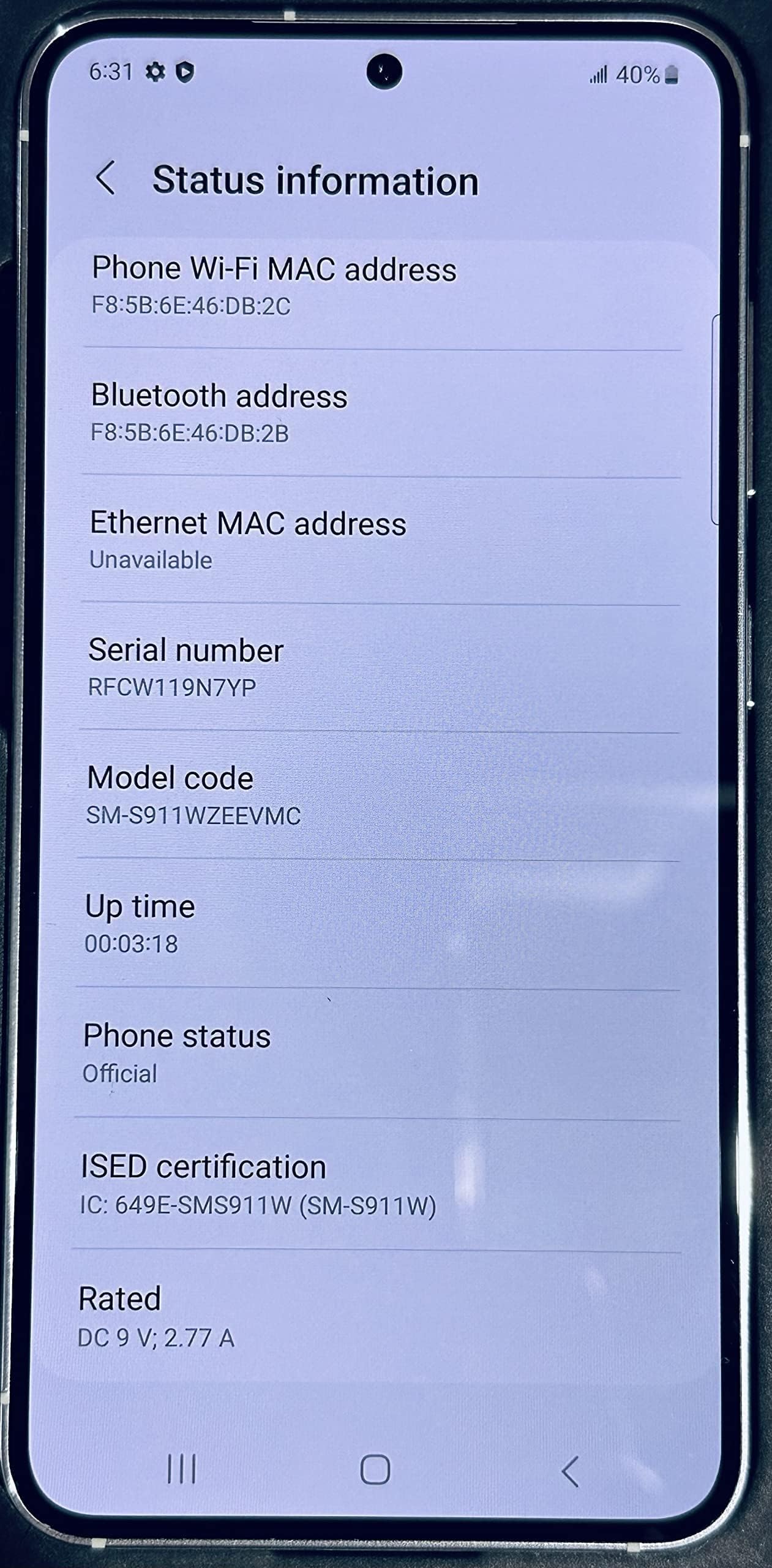 Galaxy S23 (dual sim) 128 Go vert (Reconditionné)