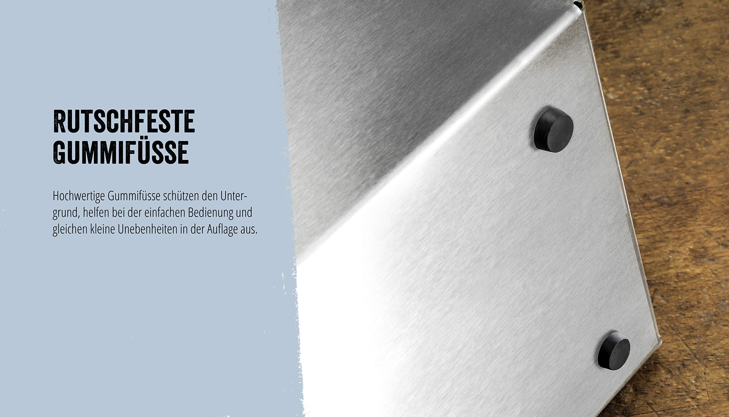 INOX+ Dispenser inklusive Frischhaltefolie & Alufolie, Gastronomie, Edelstahl, 45 cm