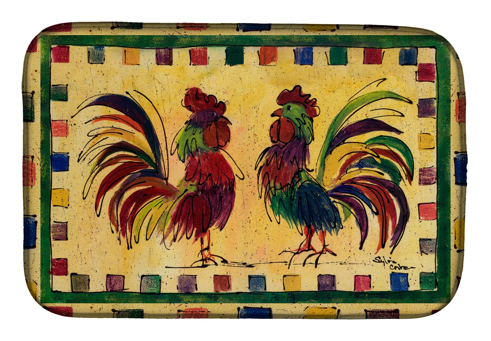 Caroline's Treasures Dish Drying Mat, 14 x 21, Multicolor