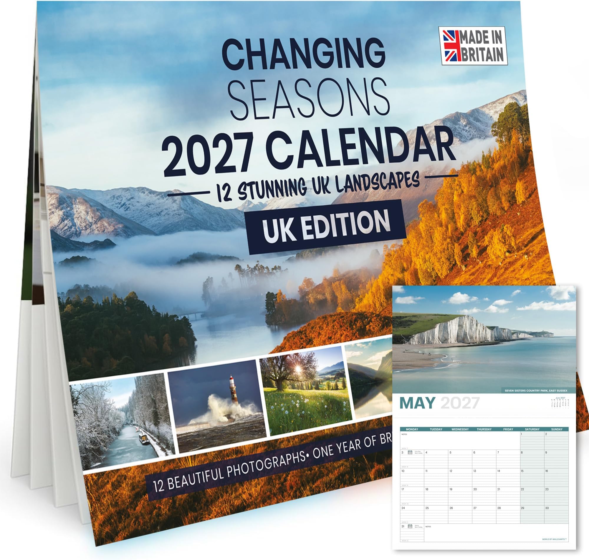 Changing Seasons UK Calendar 2027 – British Scenic Wall Calendar