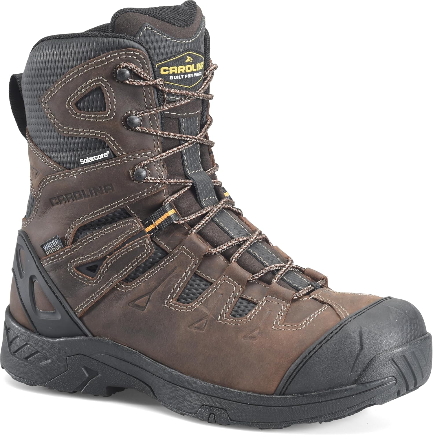 Carolina Boots Mens 8'' Safety Toe Insulated Work Boot - Durable Industrial-and-Construction-Boots, Waterproof, Slip-Resistant