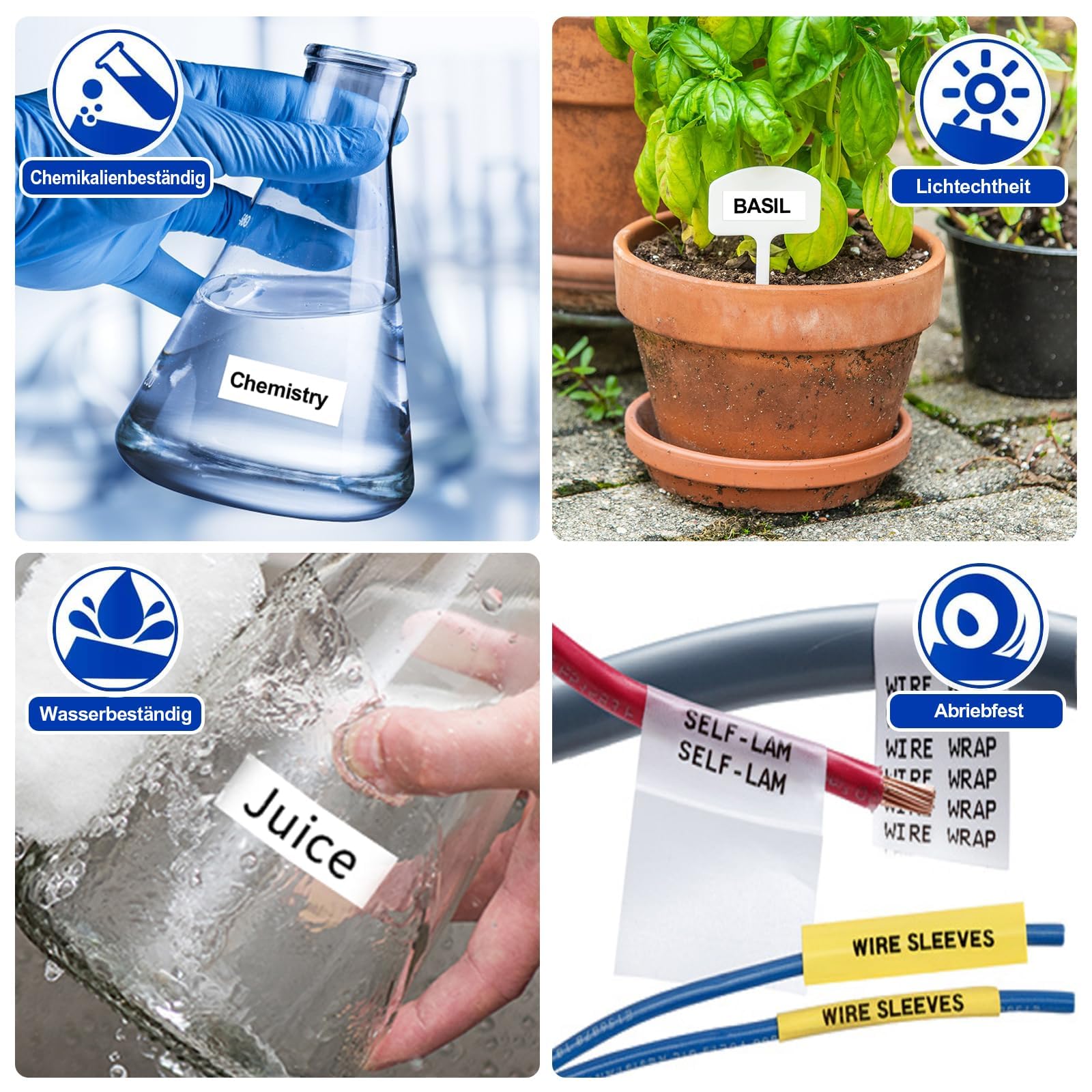 20er-Pack Ersatz-Beschriftungsband für TZe231 Brother P-Touch Beschriftungsgerät, 12mm (0,47 Zoll) laminiertes weißes Tz-Band, kompatibel mit PT-D210, PT-D200, PT-D220, PT-H100, PT-H110, PT-D600, Schw