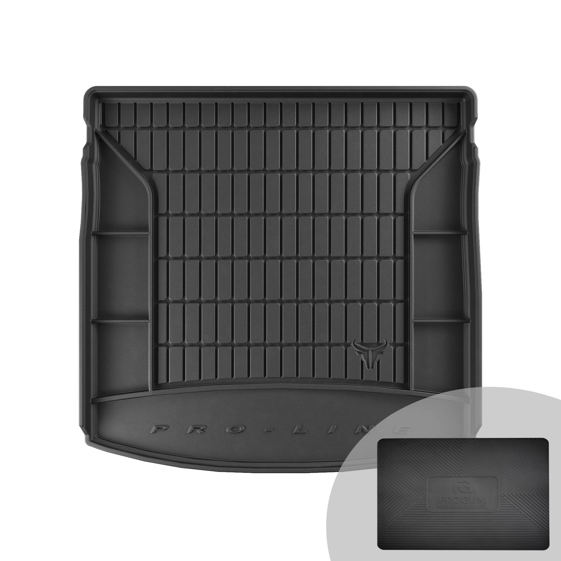 FROGUM ProLine 3D Alfombrilla Exclusiva de Goma cubeta Maletero para Seat Leon III 2012-2020 | Práctico Organizador | Los Bordes más Altos | Al Tamaño