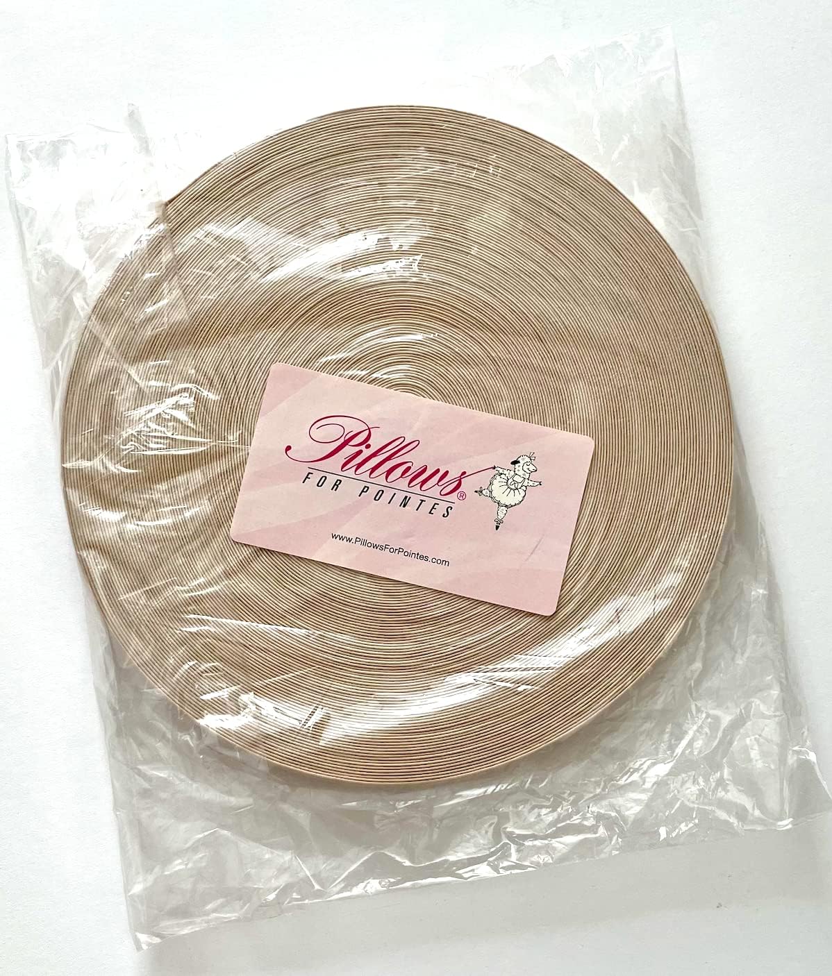 Roll of Solid Pointe Shoe Elastic - 3/4" Wide 50 Yards Pink