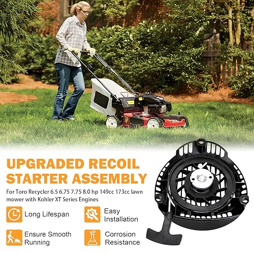 Miniatura 45 de Conjunto de arrancador de retroceso de cuerda Predator 212, reemplazo de Predator 212cc, 5.5HP 6.5HP 7HP, Coleman CT200U BT200X Trail CT200U-EX