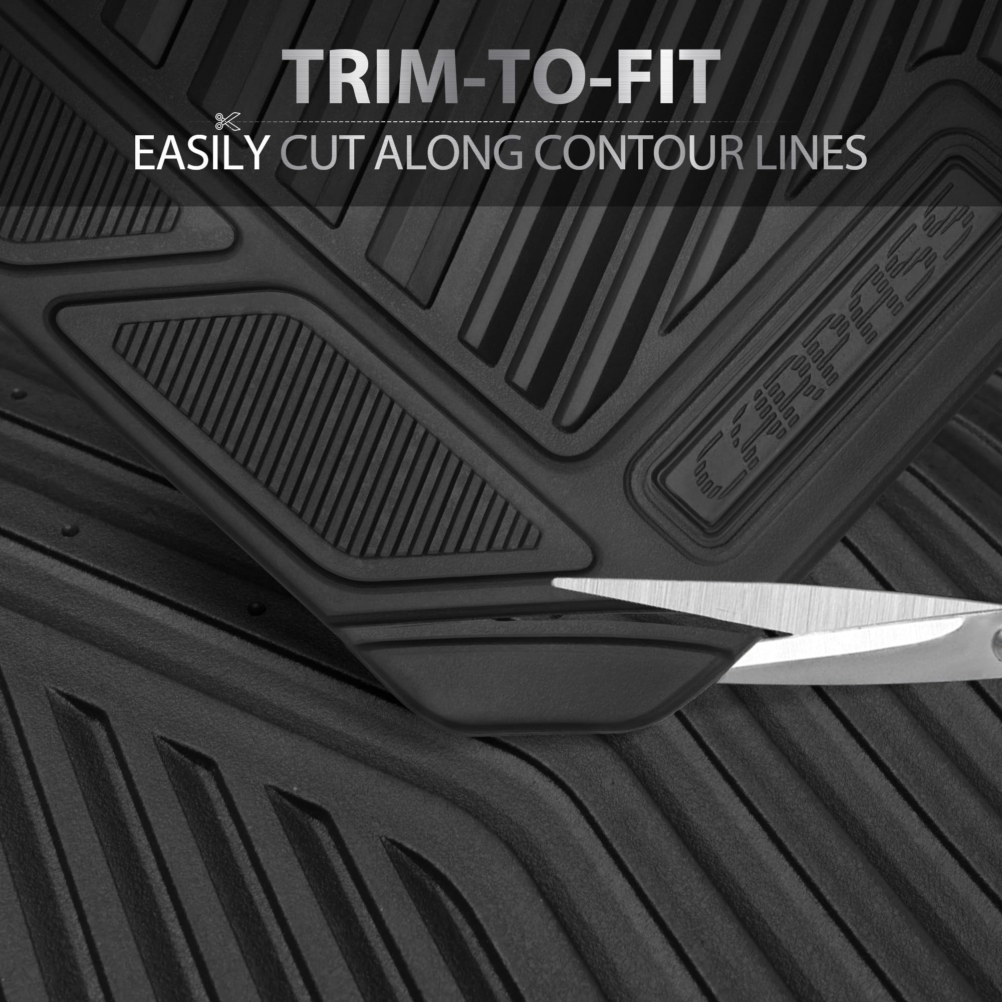 CAR PASS Rubber Car Mats Waterproof Car Floor Mats All Weather Car Mat Full Set 3 Piece Automotive — view 8