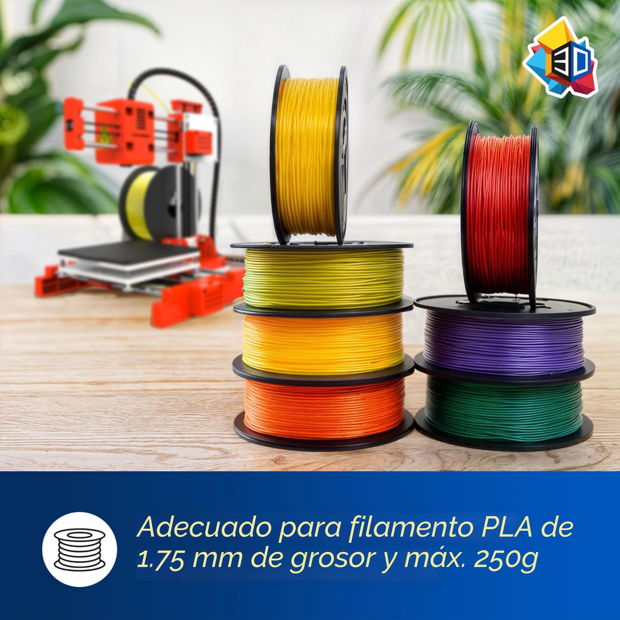 Silvergear® Impresora 3D con Filamento | Impresora 3D Alta Precisión con Superficie de Impresión Magnética Extraíble | Mini Impresora 3D para Principiantes Ligera y Portátil | Kit de Montaje Rápido