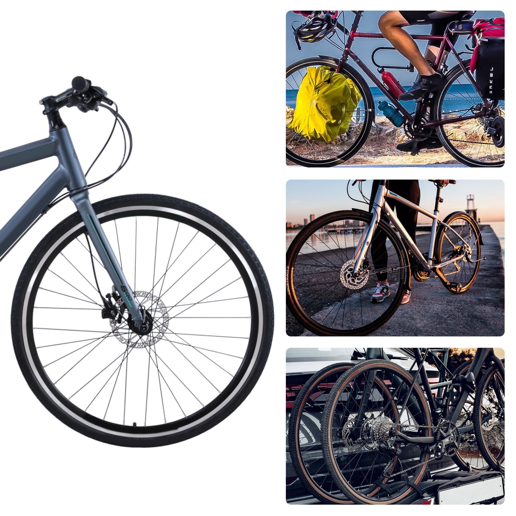 RUTU Chambre à Air 700c – 700x35-43c – 28 Pouces – Valve Schrader 48mm – Lot De 2 – Caoutchouc Butyle – Pour Vélo Route, Gravel, VTT, Croisière