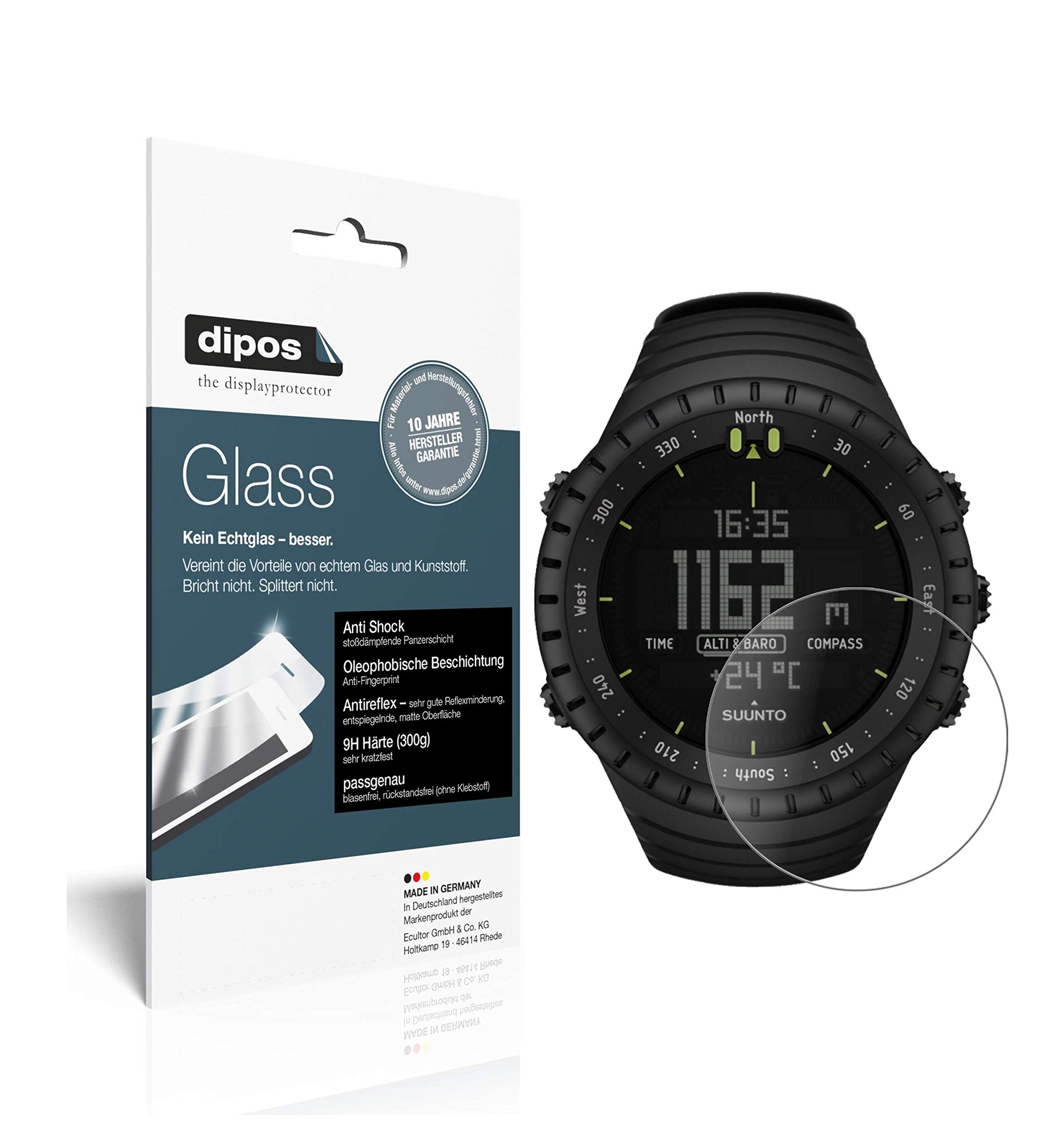 Pellicola Protettiva per Suunto 5 Protezione opaco Vetro Flessibile 9H dipos